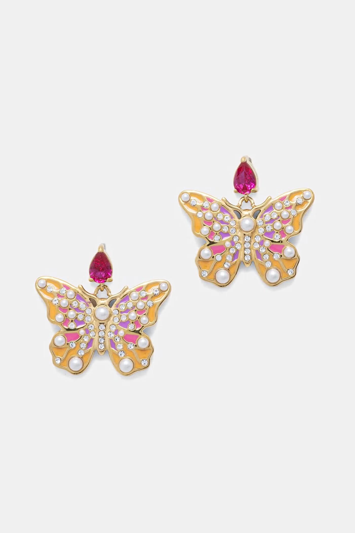 Женские серьги BORBOLETA из нержавеющей стали. золотые для женщин