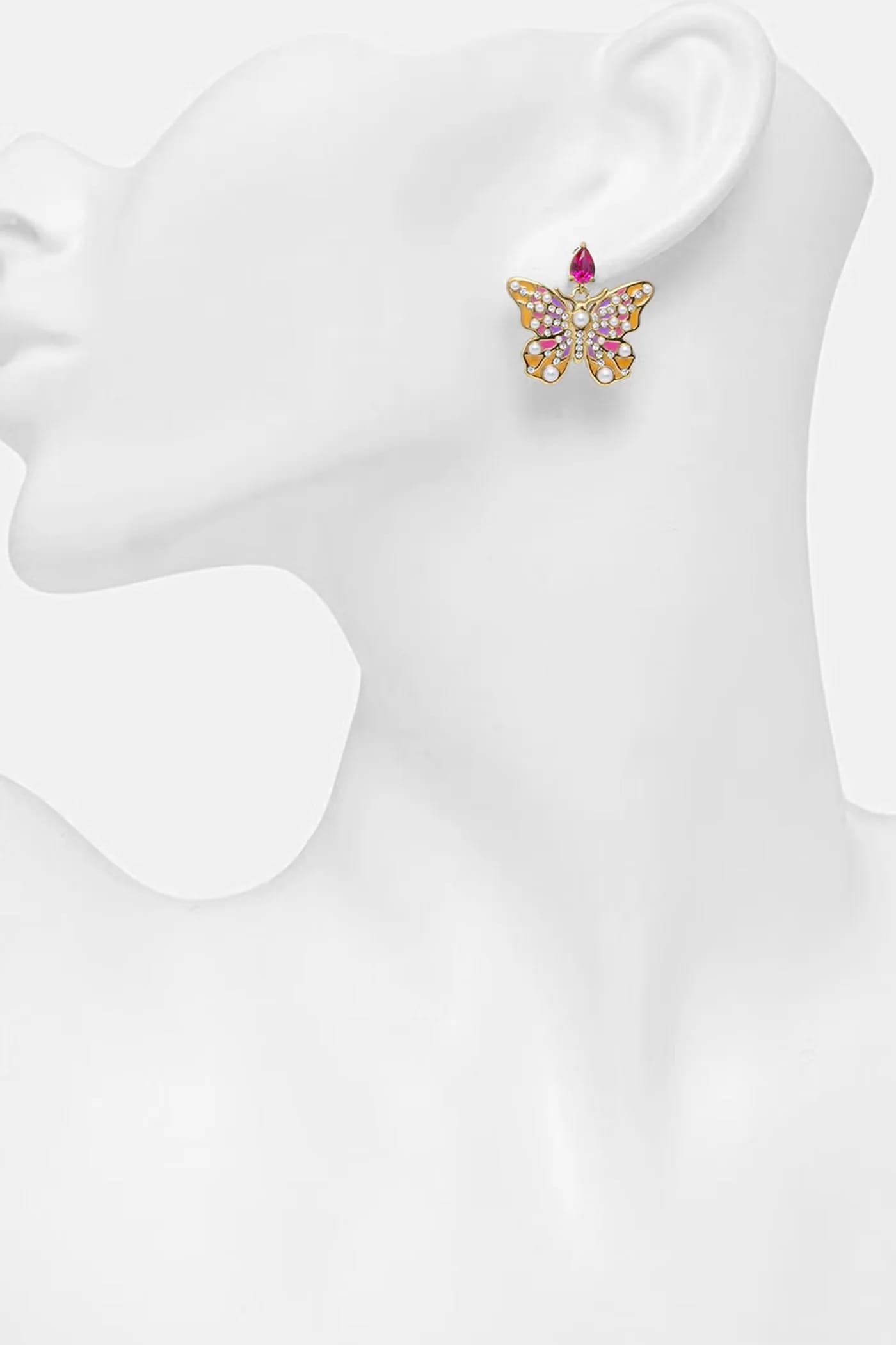 Женские серьги BORBOLETA из нержавеющей стали. золотые для женщин - фото 2