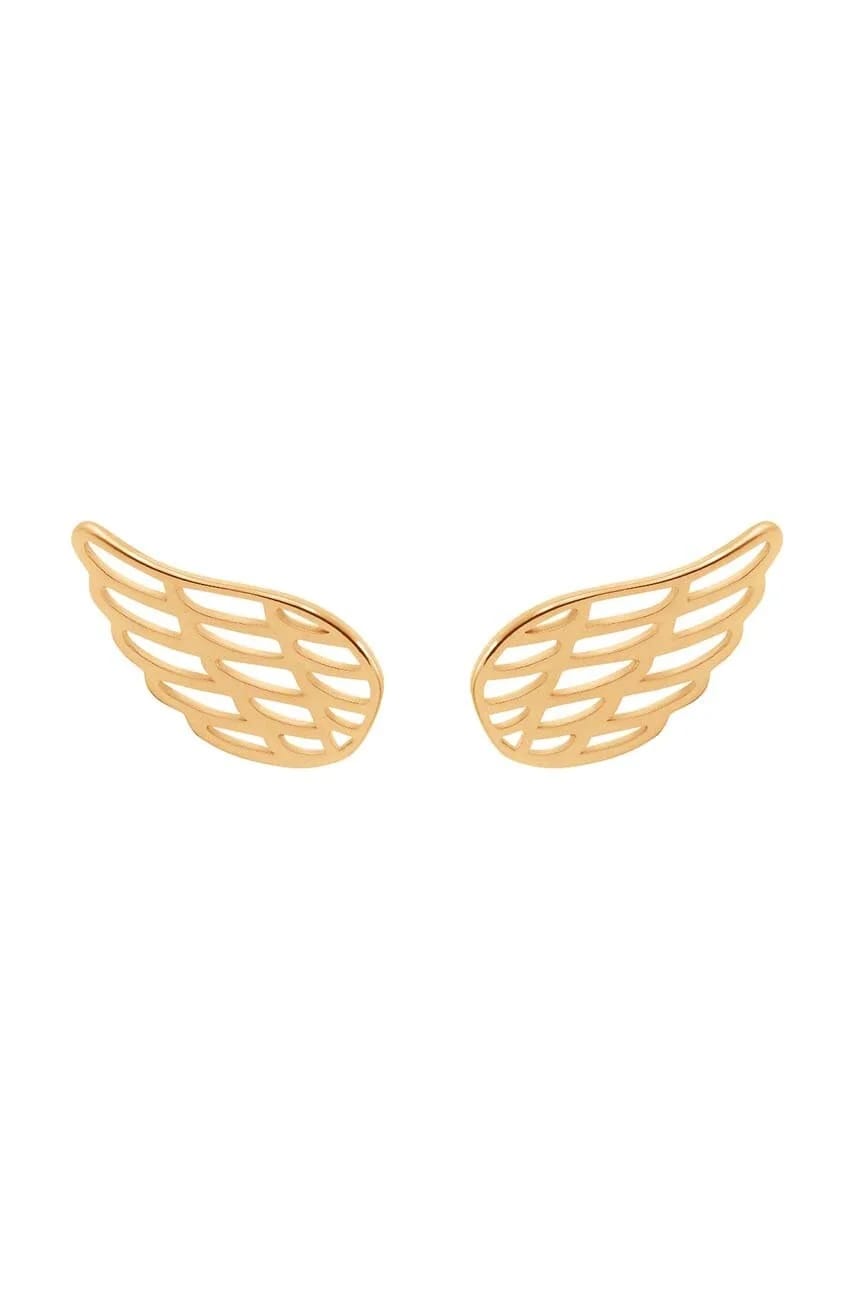 Позолоченные серьги Wing