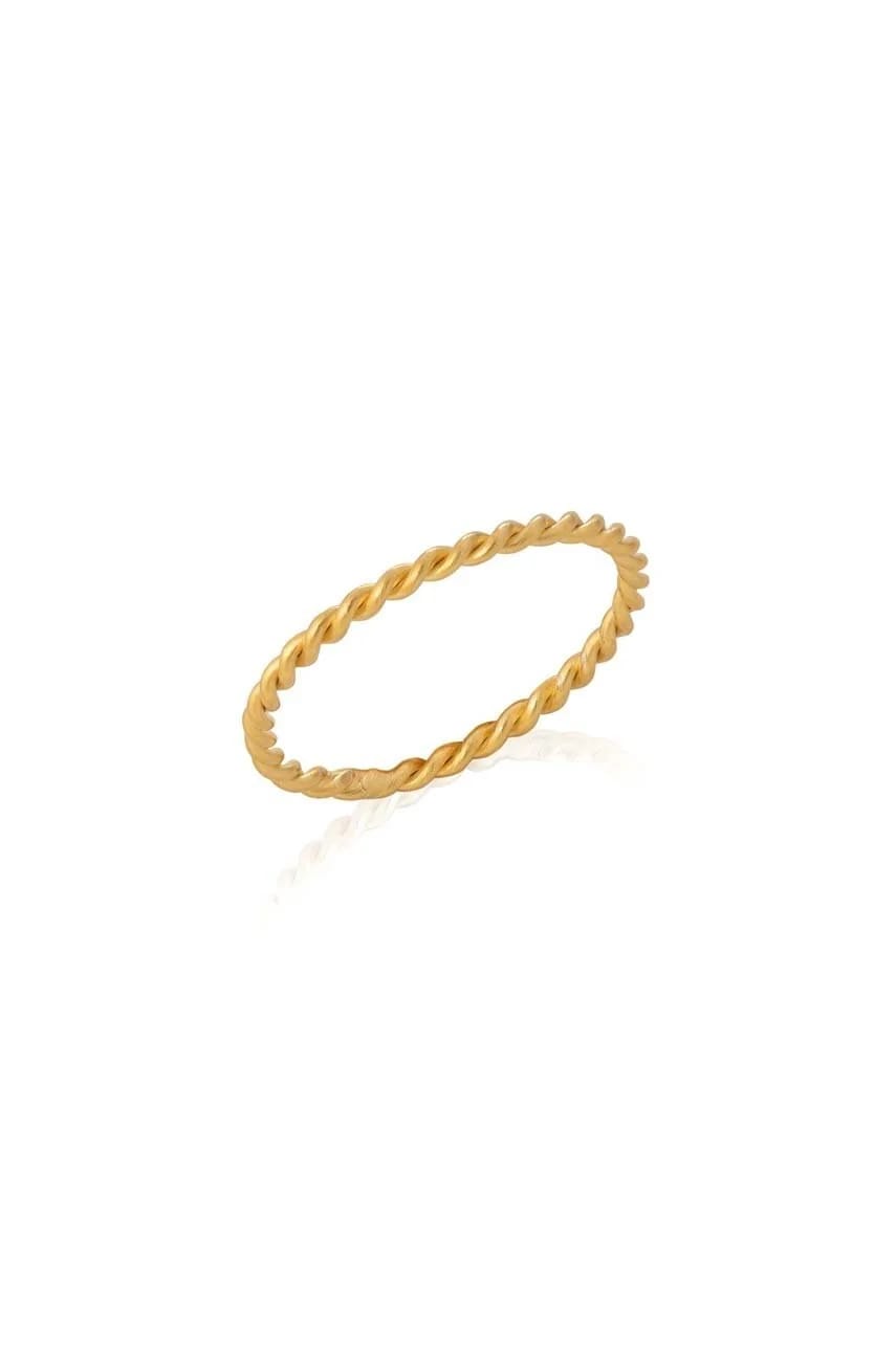 Позолоченное серебряное кольцо TRENDY золотой для женщин
