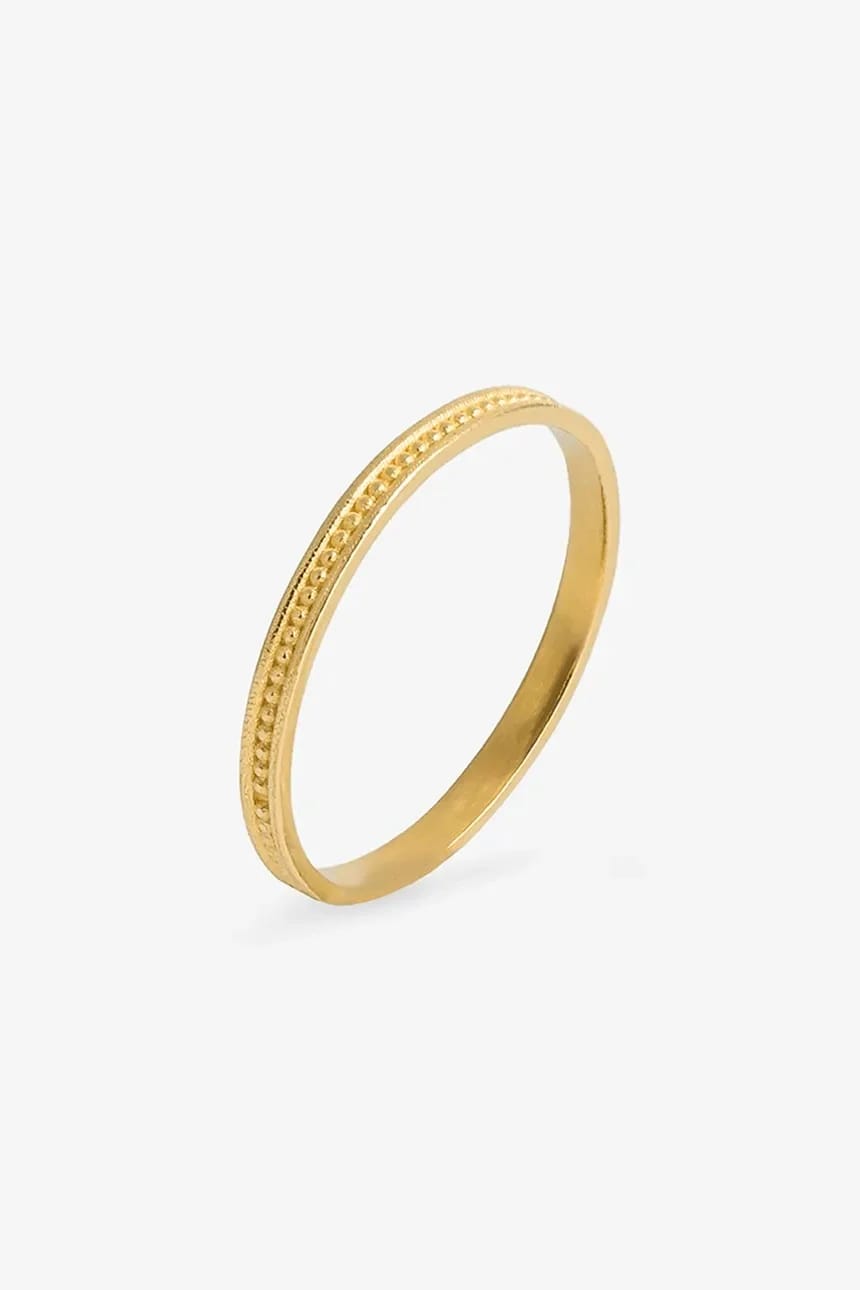 Позолоченное серебряное кольцо TRENDY золотой для женщин - фото 2