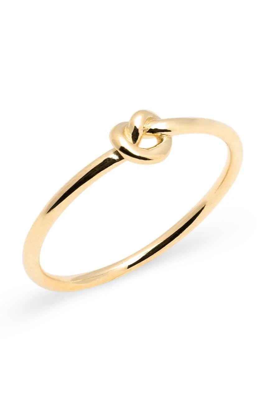 Позолоченное серебряное кольцо TRENDY золотой для женщин