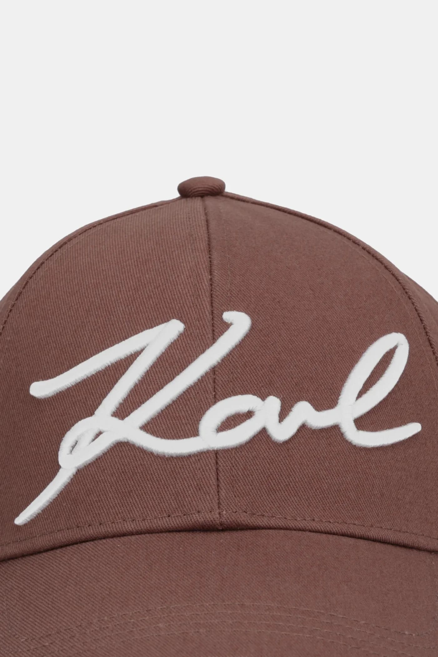 Бейсболка K/SIGNATURE из хлопка коричневая для мужчин - фото 2
