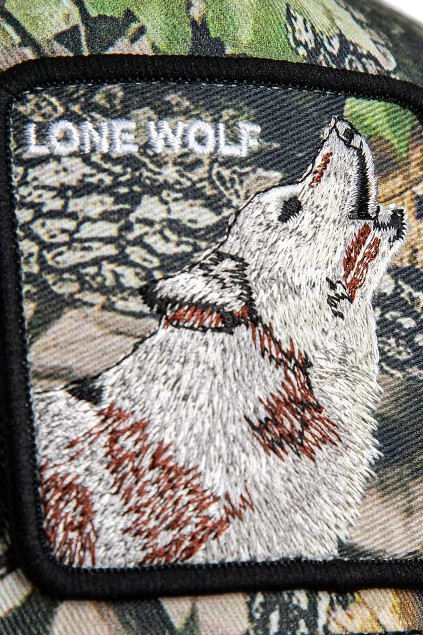 Бейсбольная кепка Lone Wolf с камуфляжным принтом - фото 7