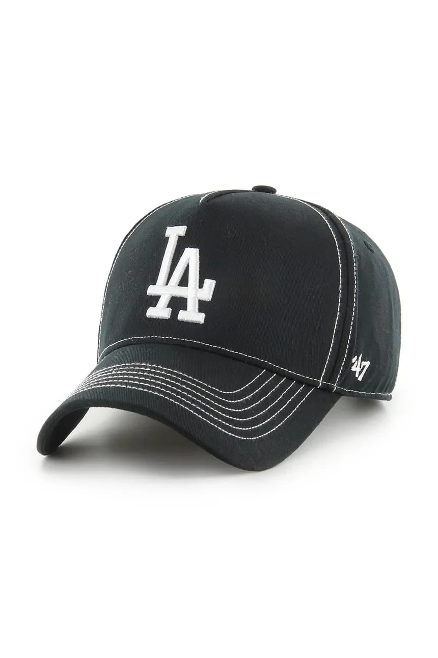 Хлопковая бейсболка MLB Los Angeles Dodgers черная для мужчин
