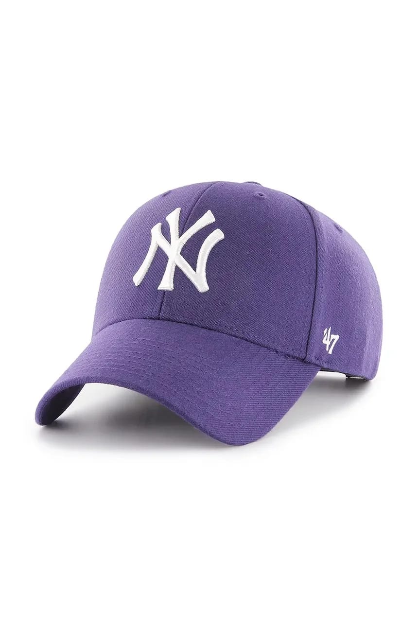 Бейсбольная кепка MLB New York Yankees фиолетовая для мужчин