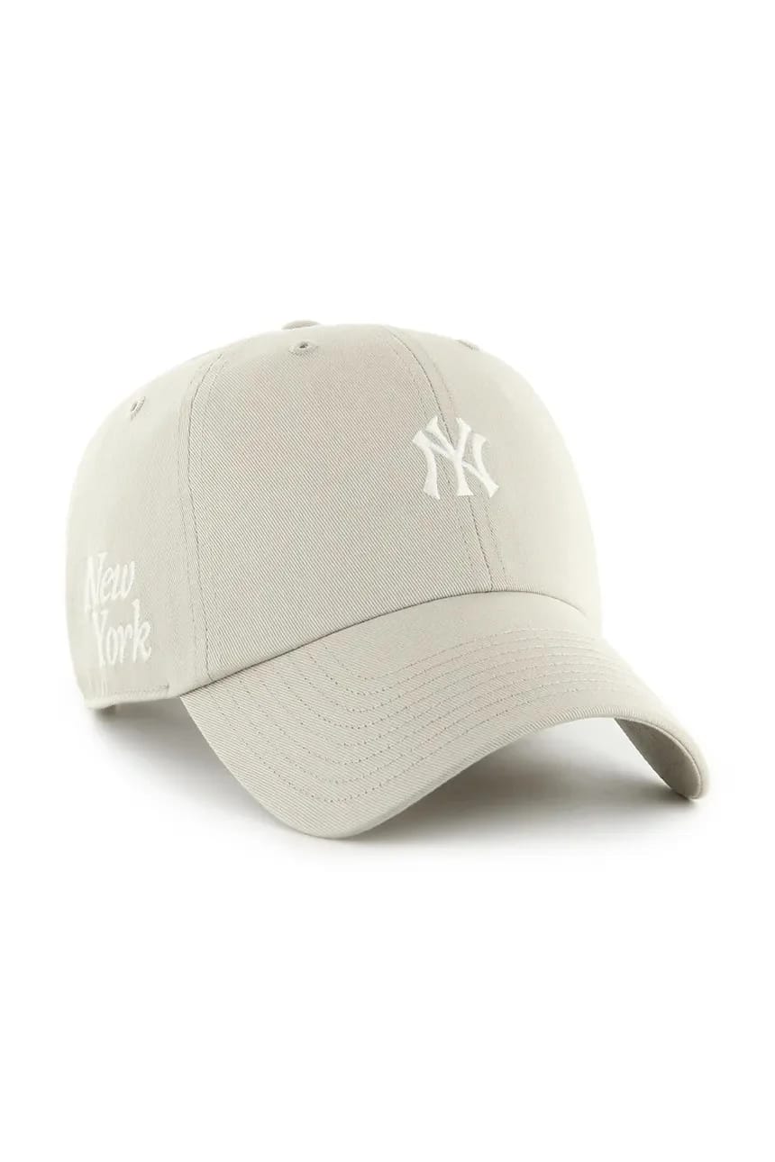 Бейсбольная кепка MLB New York Yankees серая для мужчин - фото 2