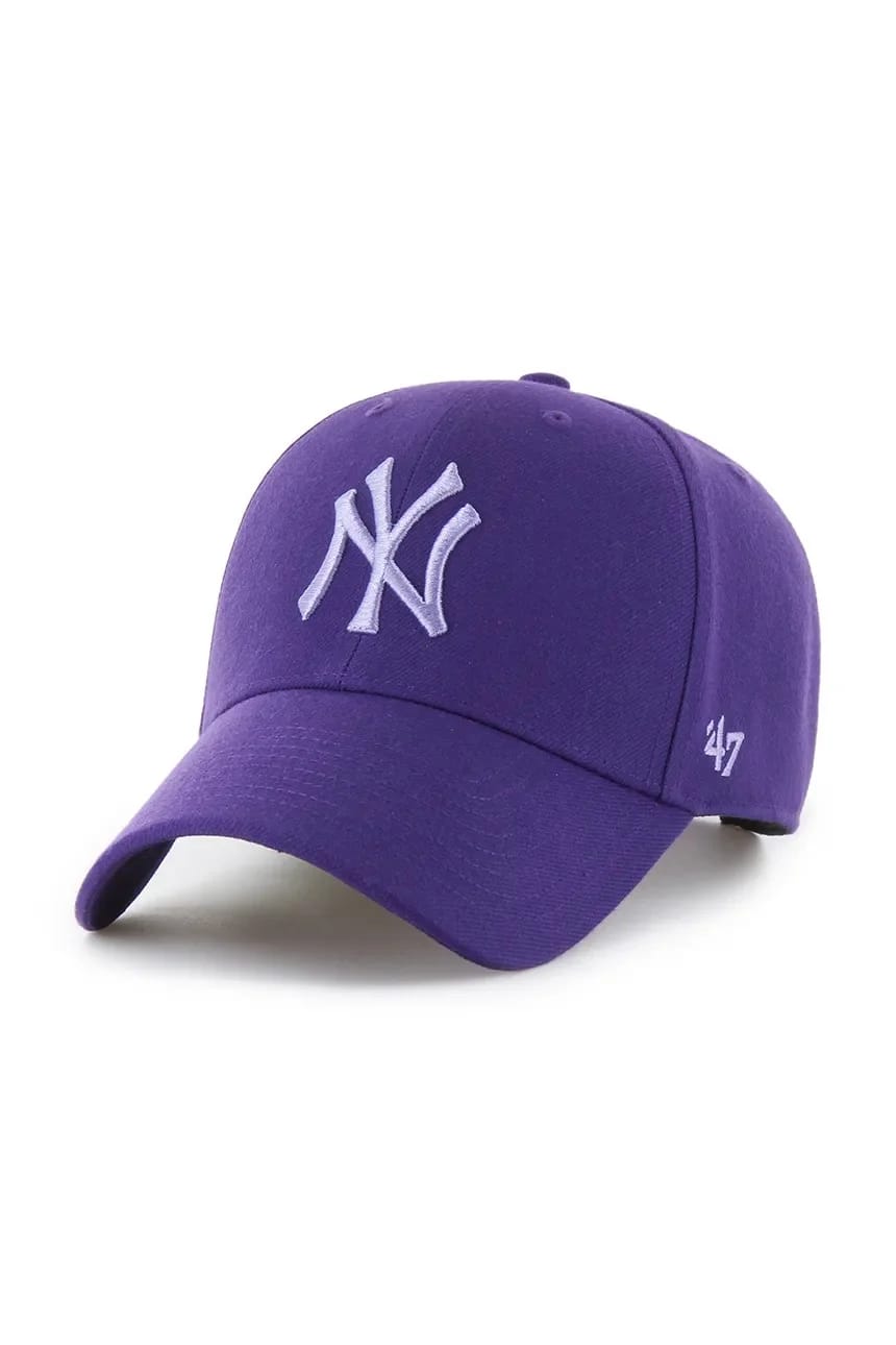 Бейсбольная кепка MLB New York Yankees фиолетовая для мужчин