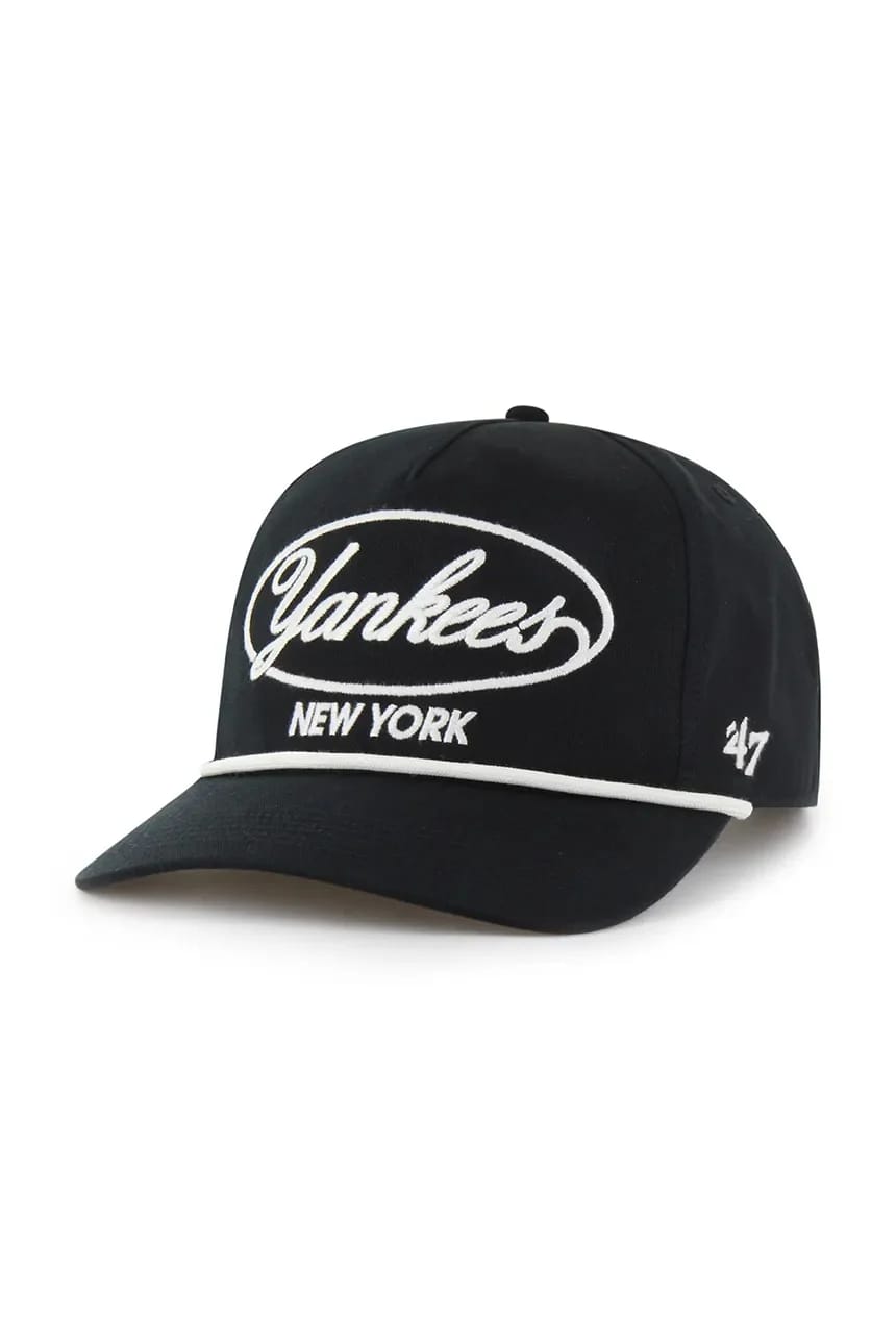 Хлопковая бейсболка MLB New York Yankees черная для мужчин