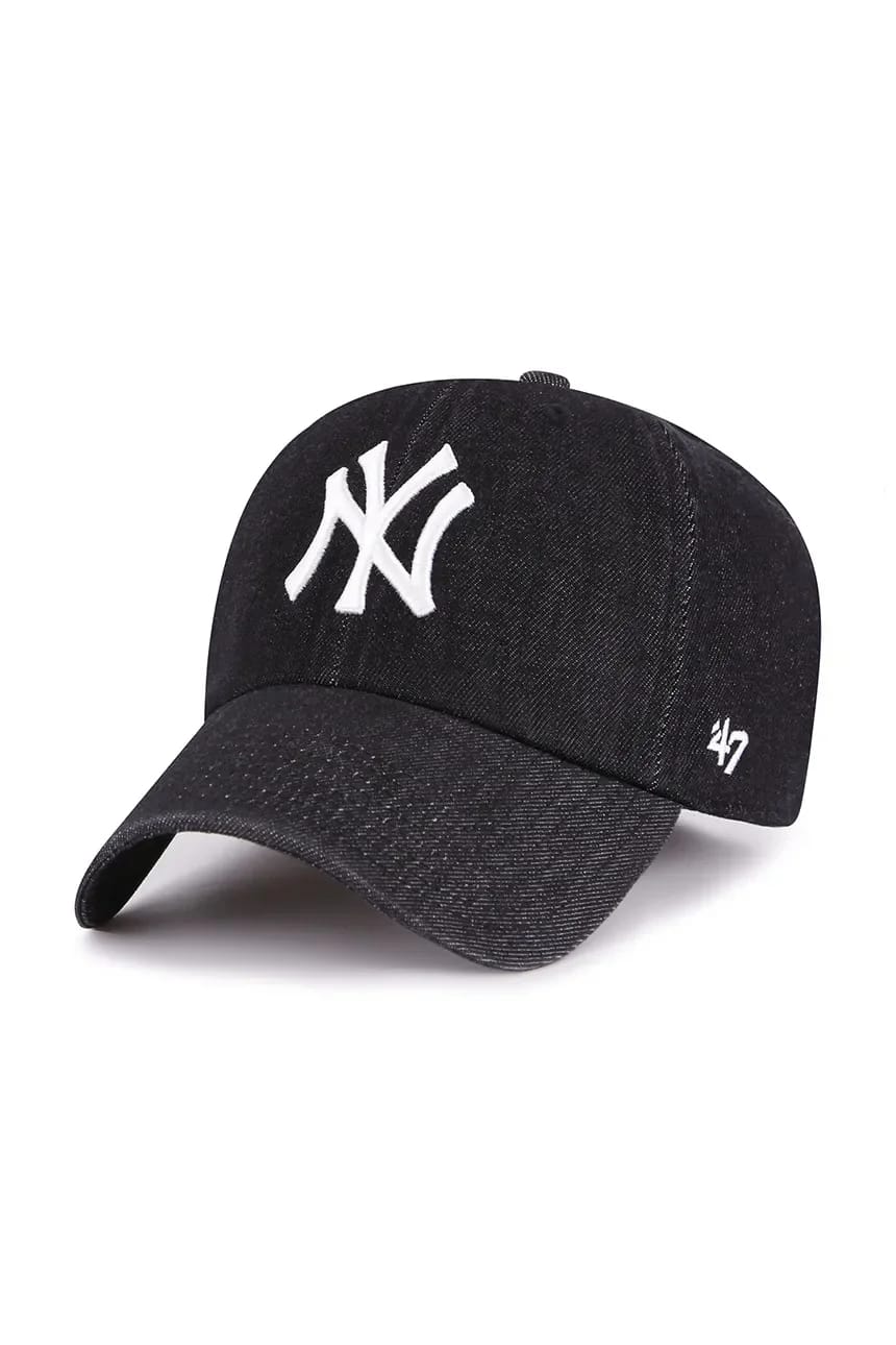 Хлопковая бейсболка MLB New York Yankees черная для мужчин