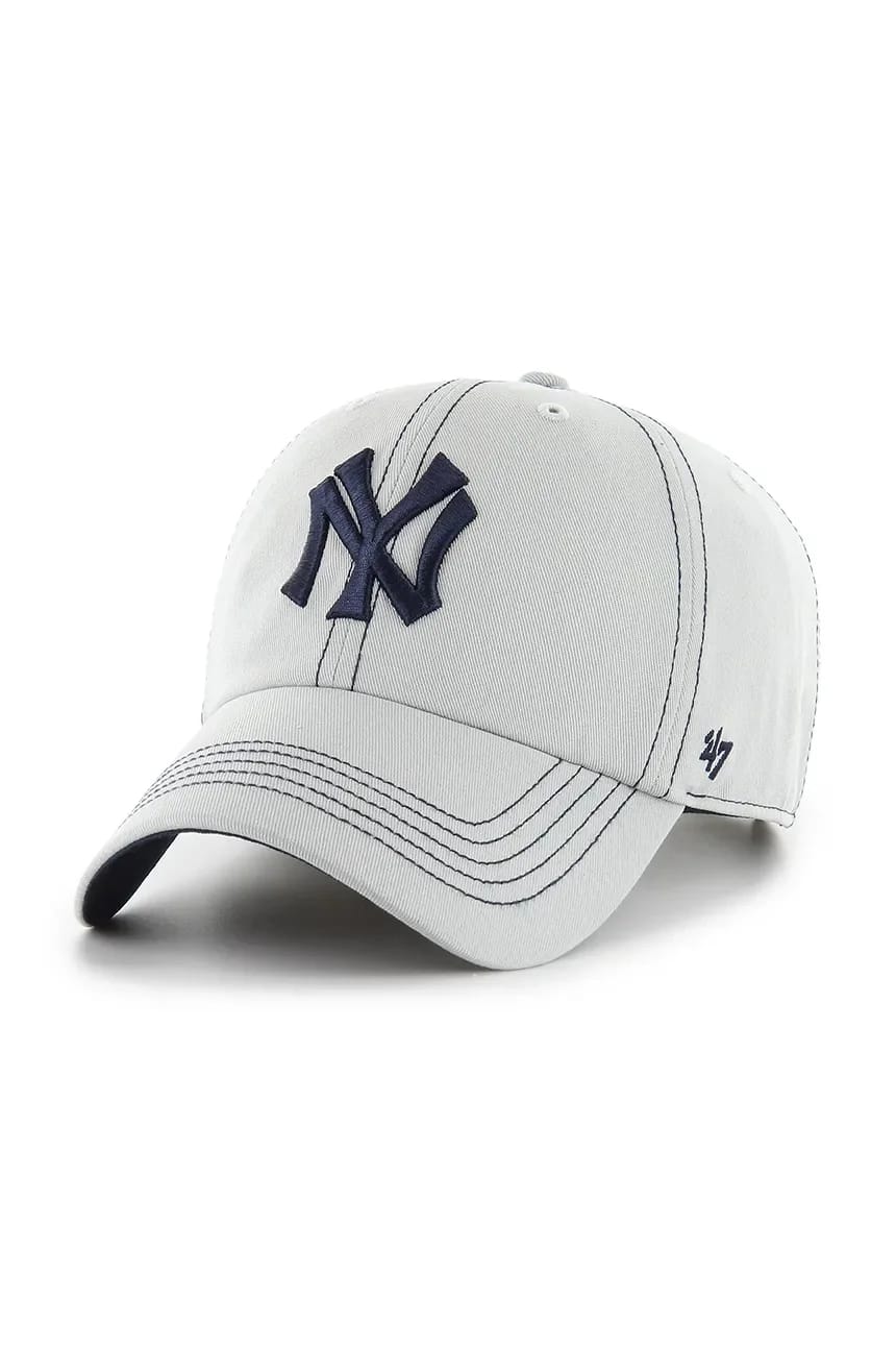 Бейсбольная кепка MLB New York Yankees серая для мужчин