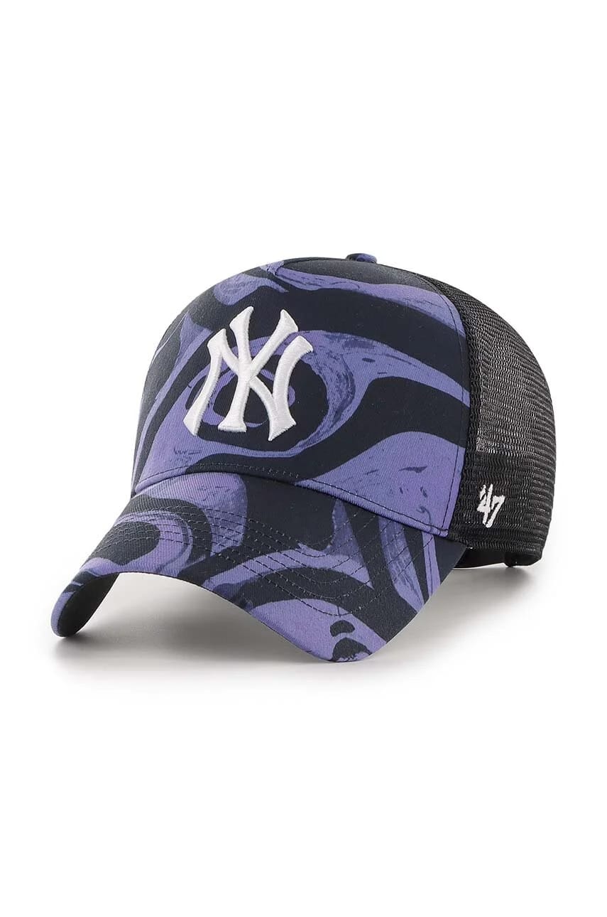 Бейсбольная кепка MLB New York Yankees фиолетовая для женщин