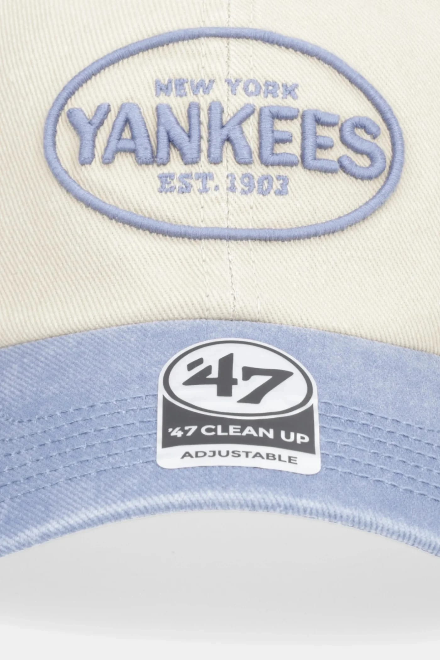 Хлопковая бейсболка MLB New York Yankees бежевая для мужчин - фото 2