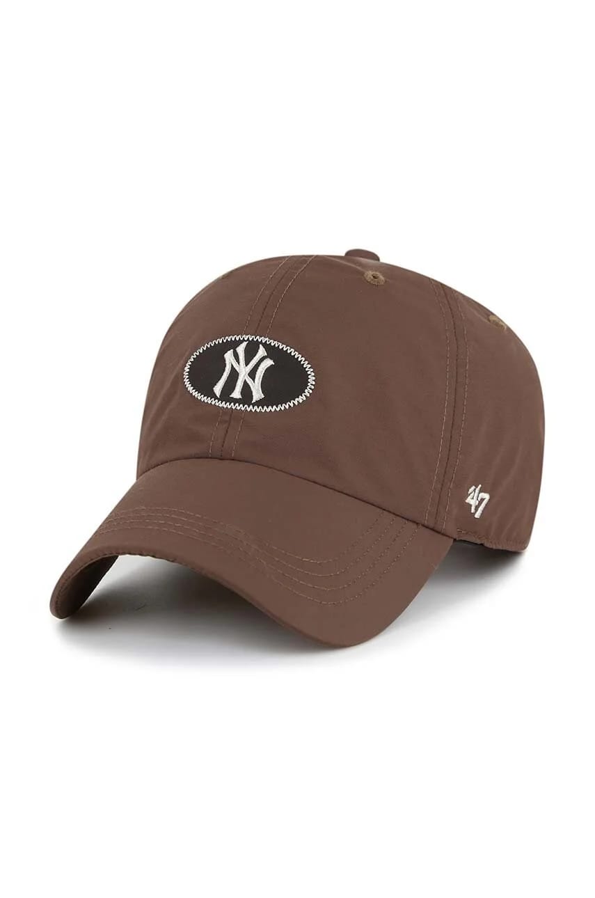 Бейсбольная кепка MLB New York Yankees коричневая для мужчин