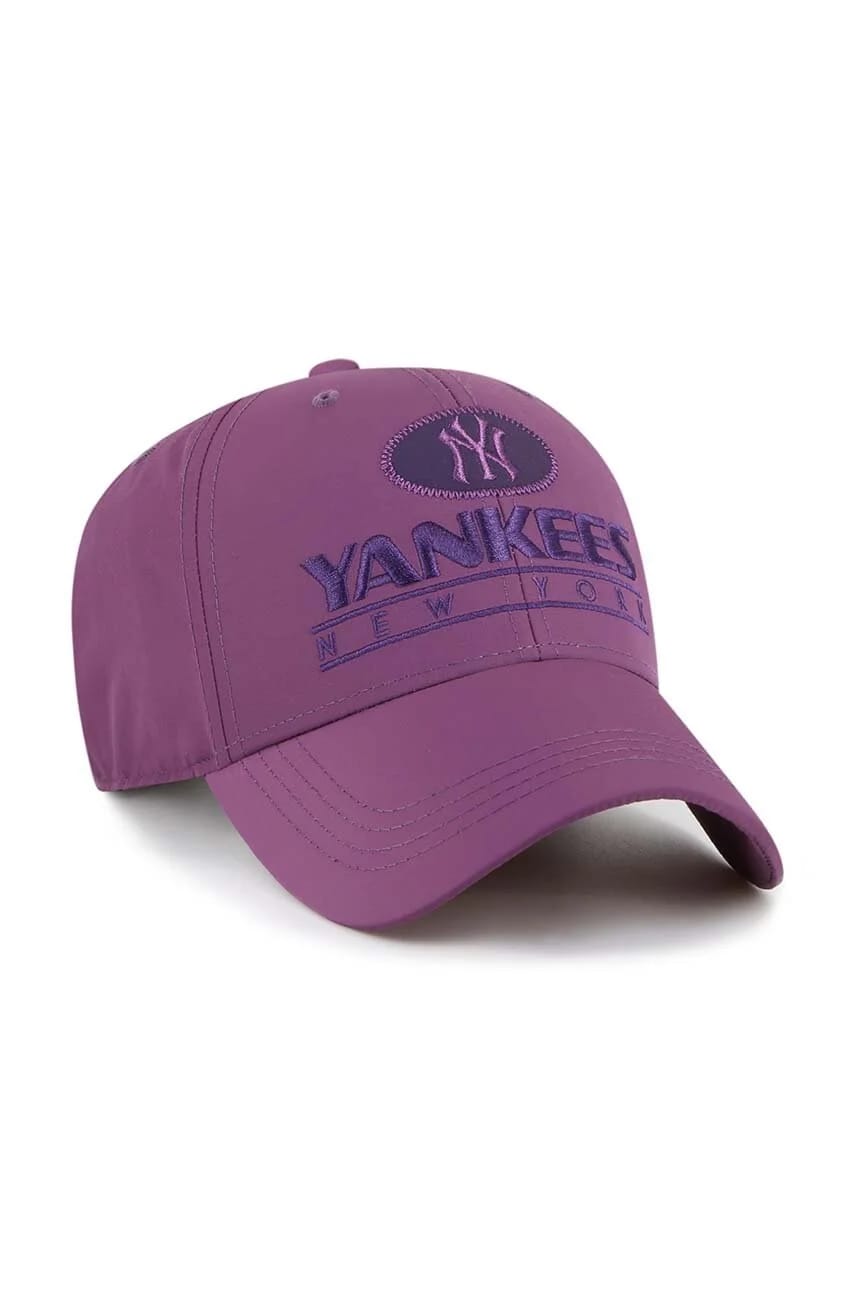 Бейсбольная кепка MLB New York Yankees фиолетовая для мужчин - фото 3