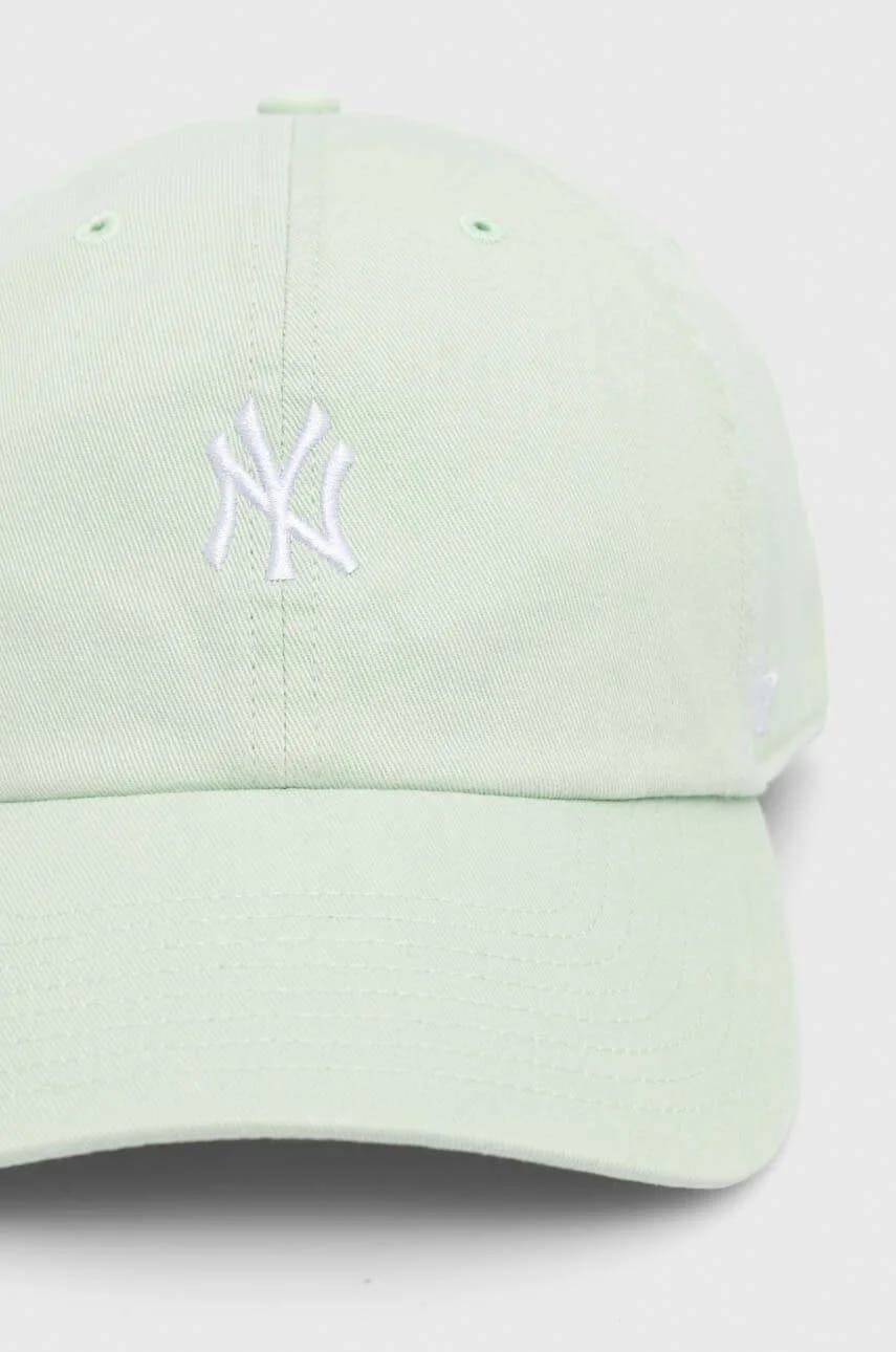 Хлопковая бейсболка MLB New York Yankees зеленая для мужчин - фото 2
