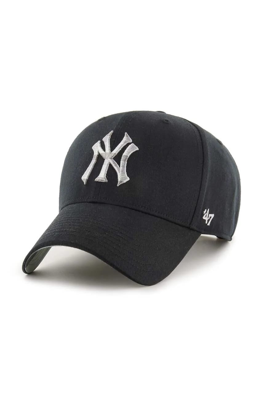 Хлопковая бейсболка MLB New York Yankees черная для мужчин