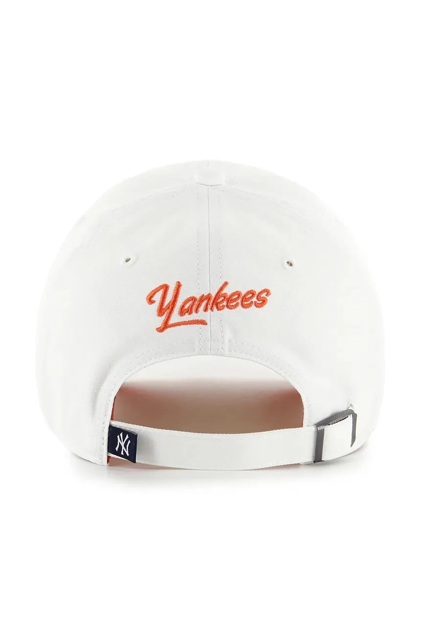 Хлопковая бейсболка MLB New York Yankees белая для мужчин - фото 2