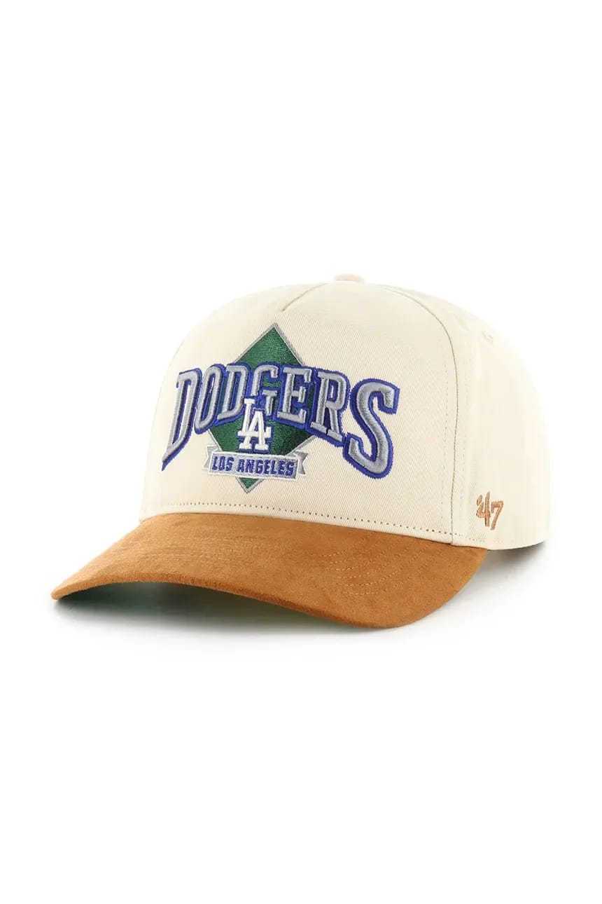 Бейсбольная кепка MLB Los Angeles Dodgers бежевая для мужчин
