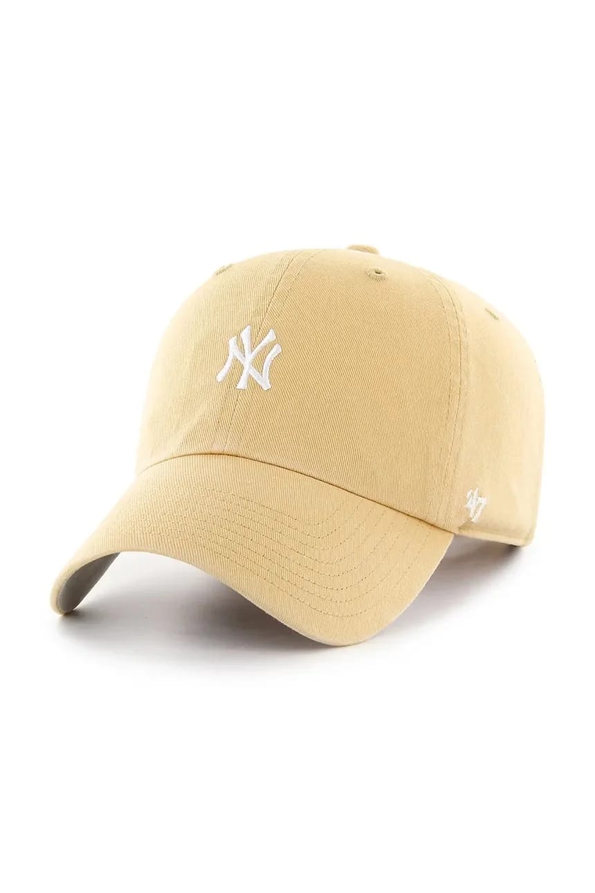 Хлопковая бейсболка MLB New York Yankees желтая для мужчин