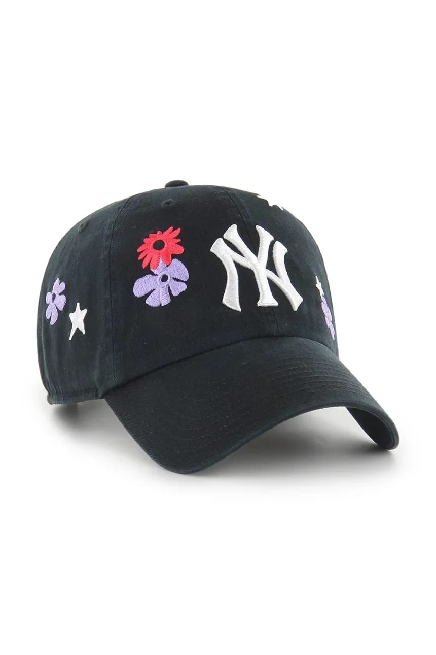 Хлопковая бейсболка MLB New York Yankees черная для женщин - фото 2