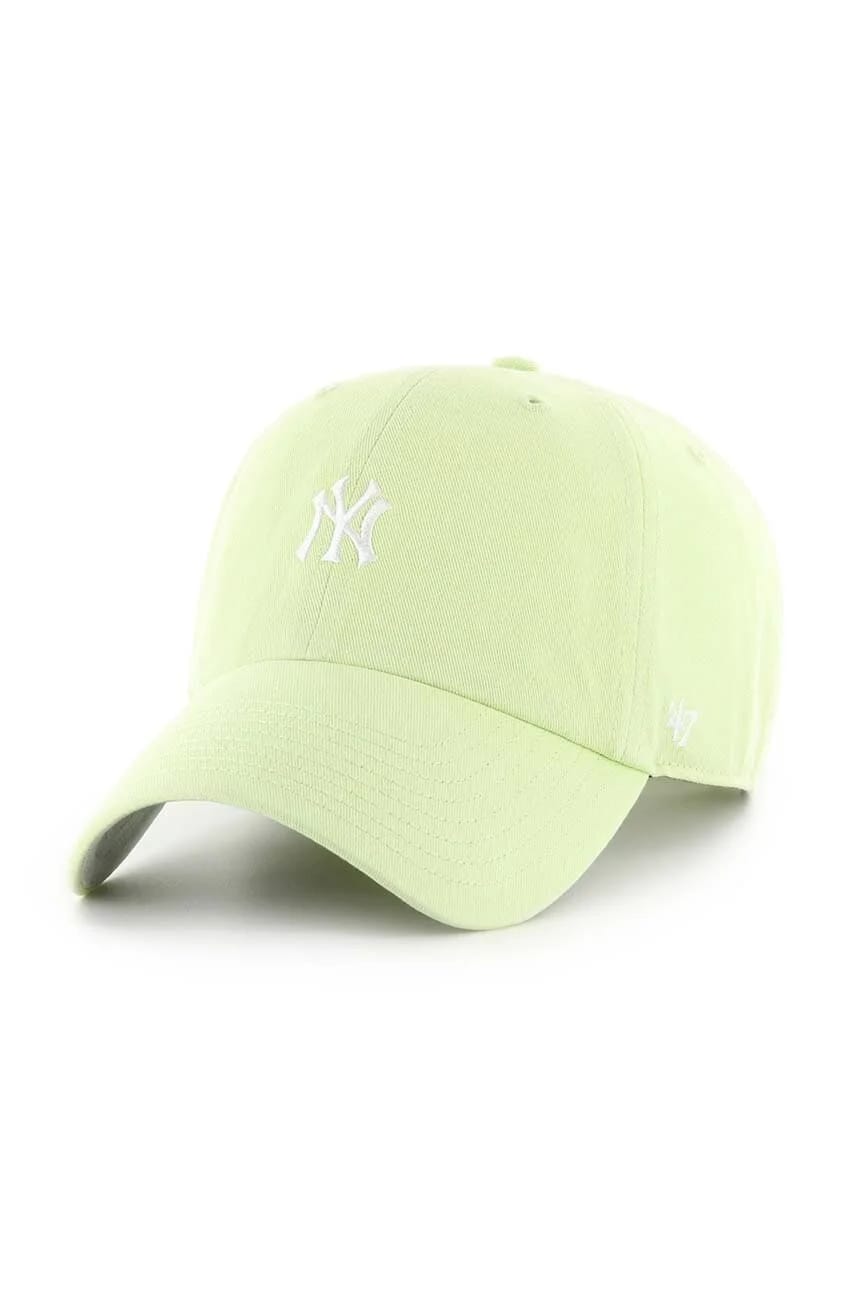 Хлопковая бейсболка MLB New York Yankees зеленая для мужчин