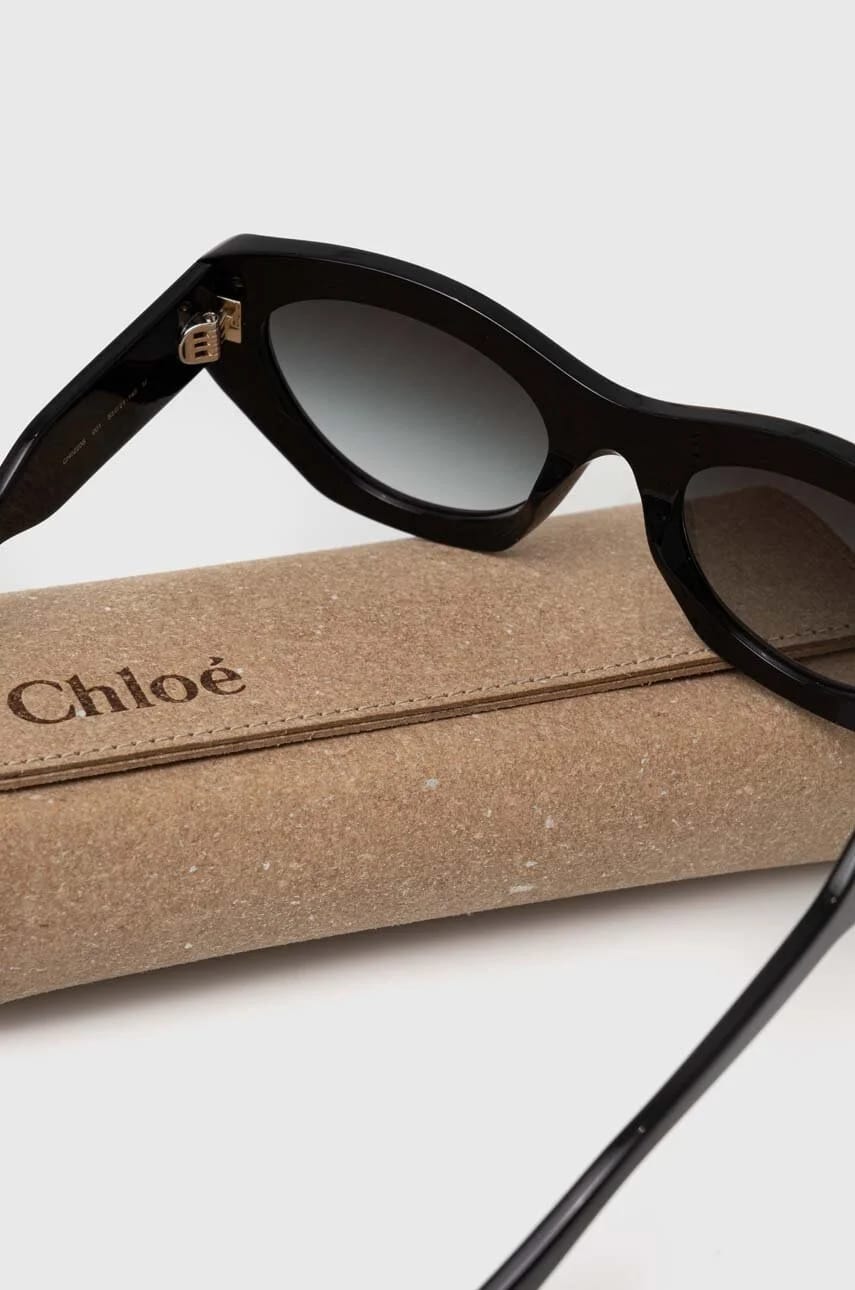 солнцезащитные очки Chloé черные для женщин - фото 5