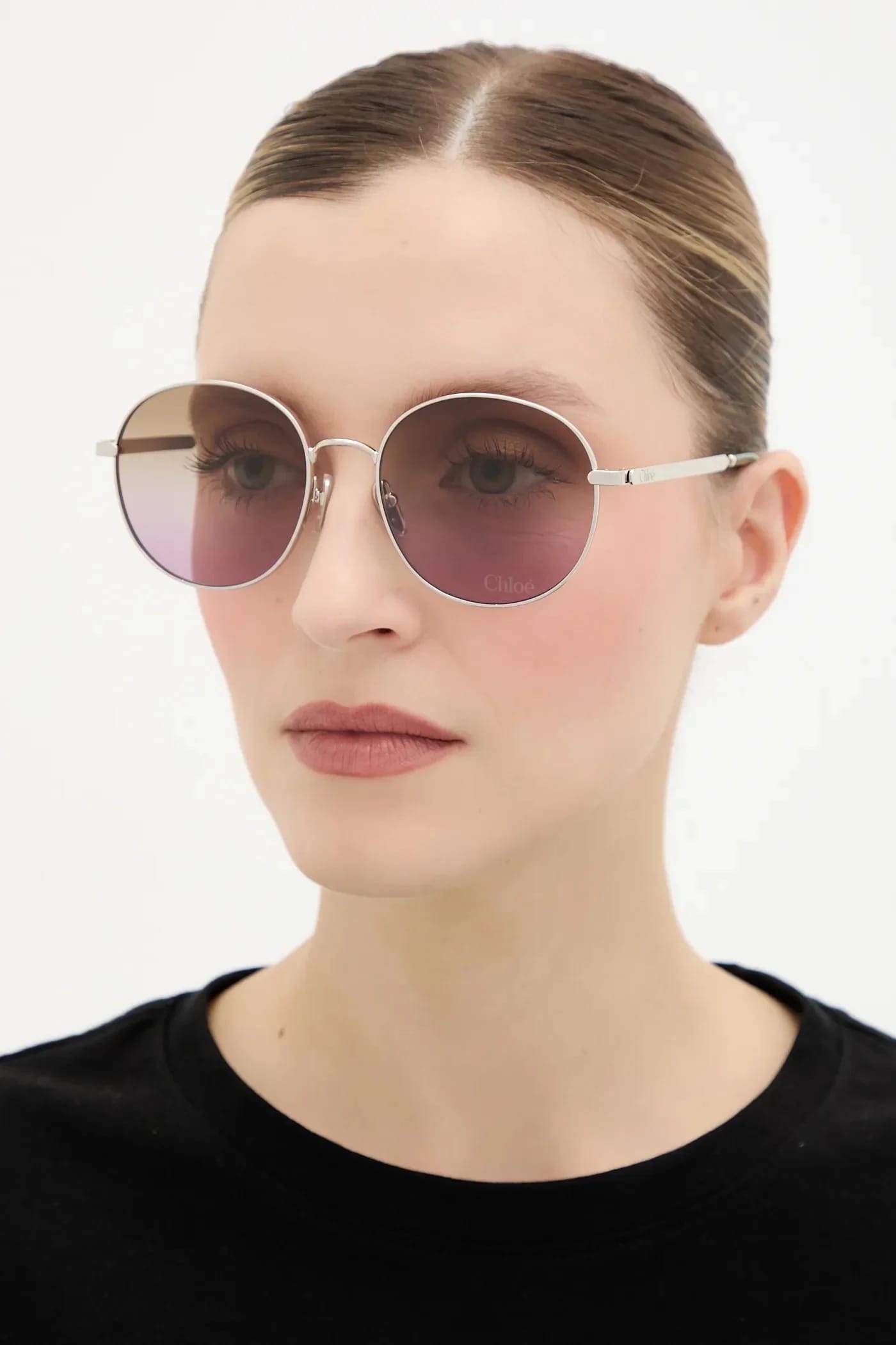 солнцезащитные очки Chloé серебро для женщин