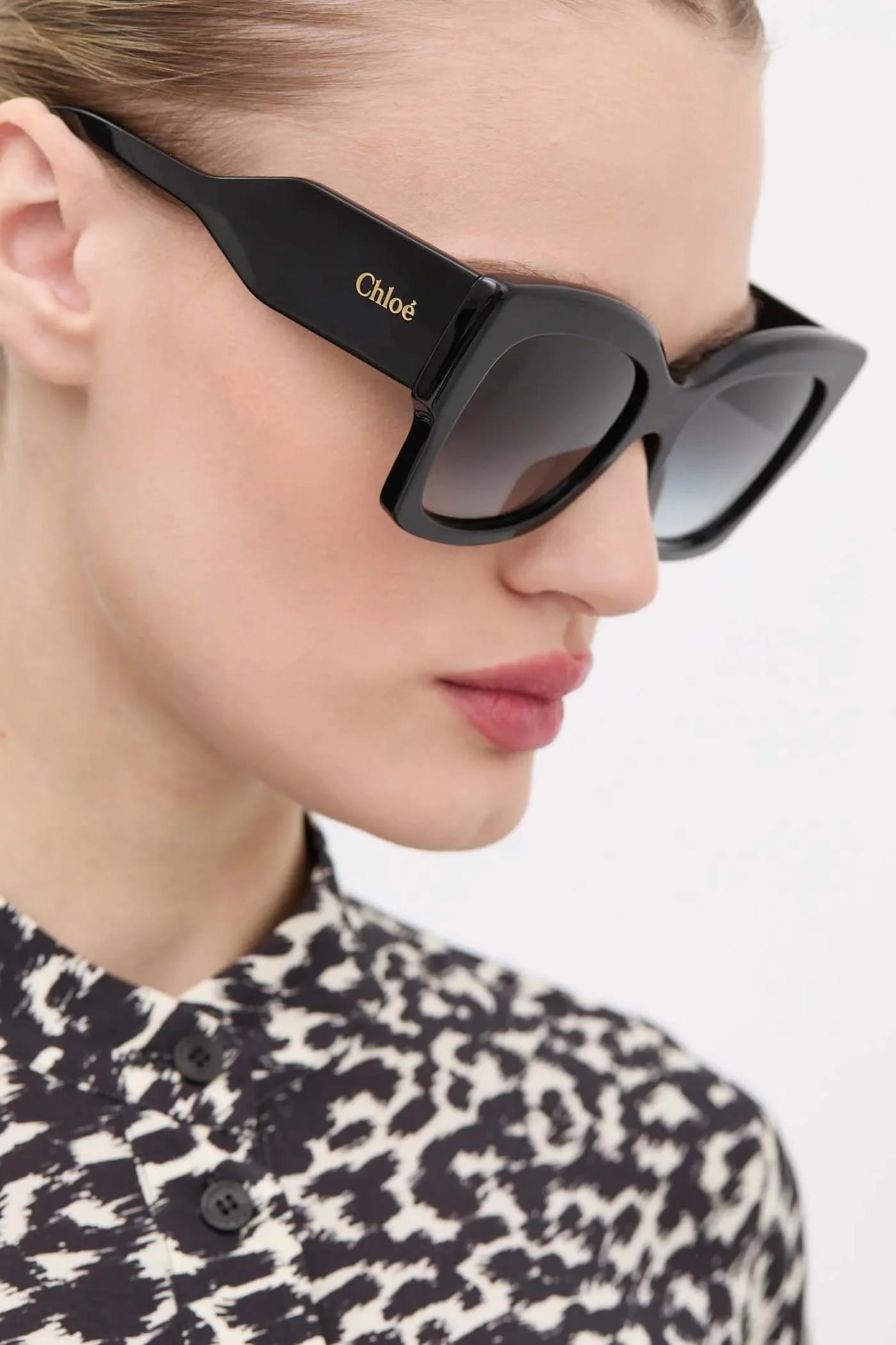 солнцезащитные очки Chloé черные для женщин - фото 5