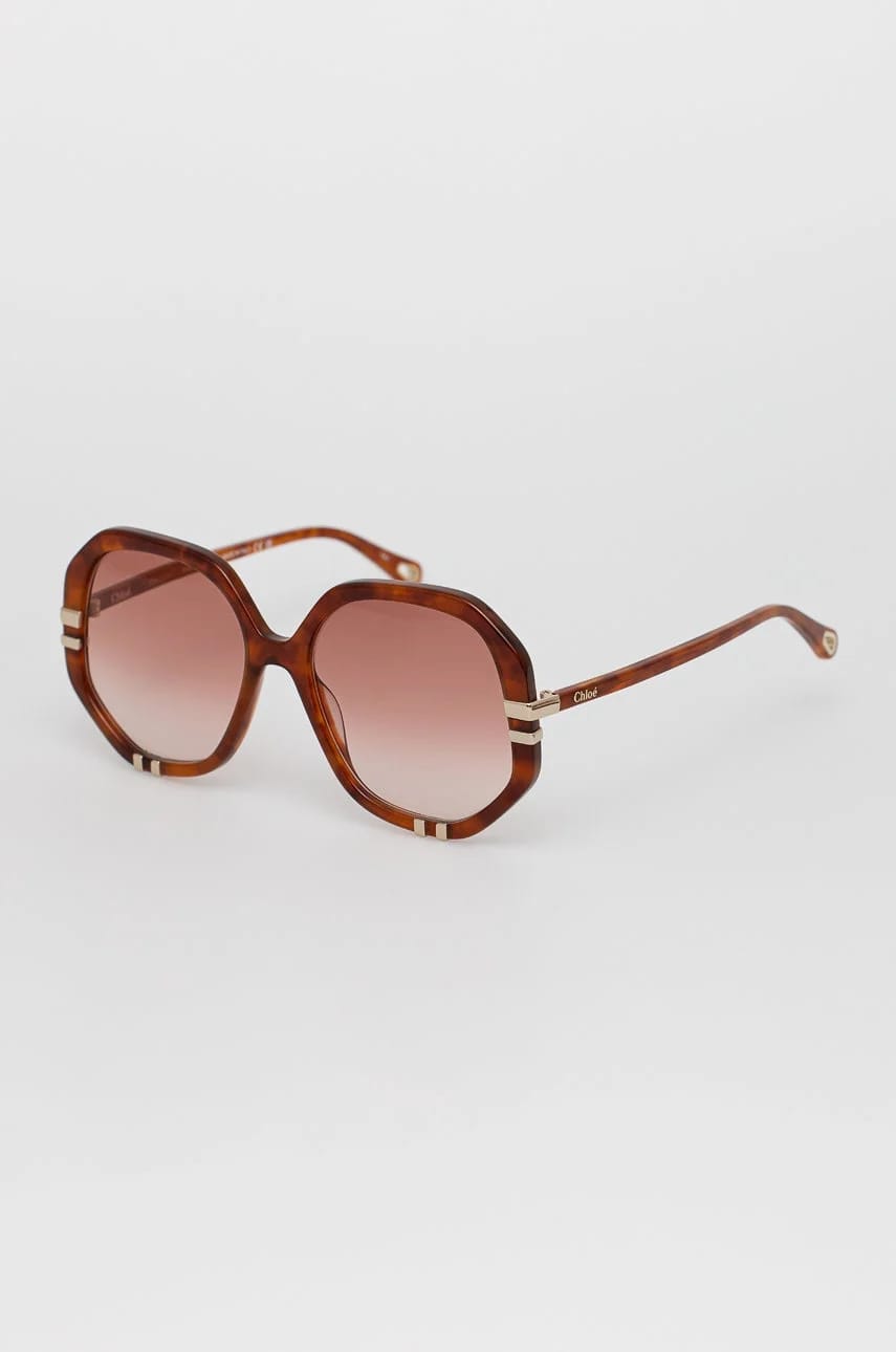 солнцезащитные очки Chloé коричневые для женщин - фото 2