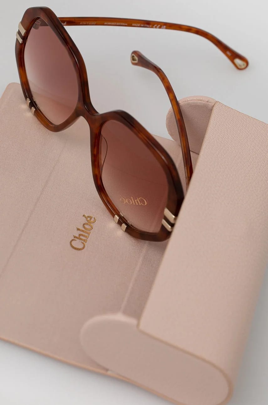 солнцезащитные очки Chloé коричневые для женщин - фото 4