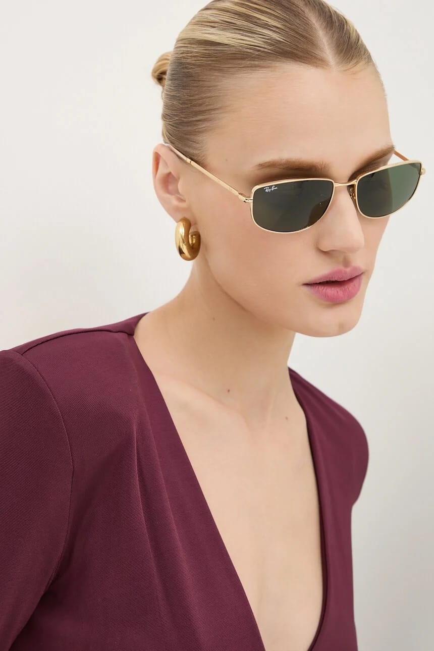 Солнцезащитные очки золотые для мужчин