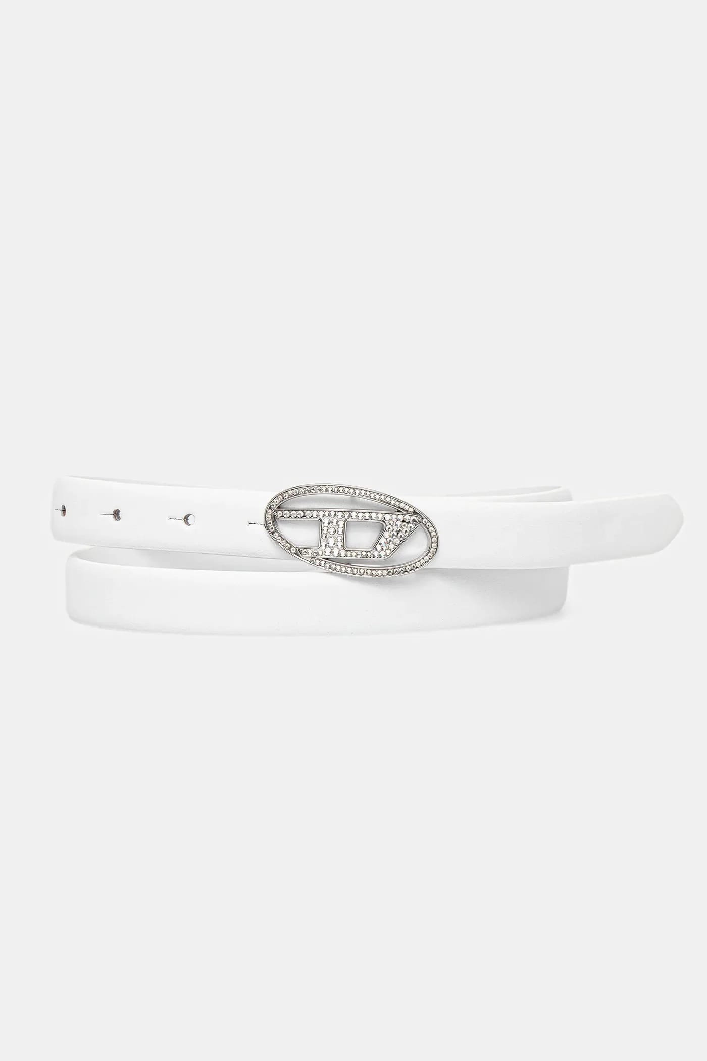 Кожаный ремень OVAL D LOGO B-1DR STRASS 20