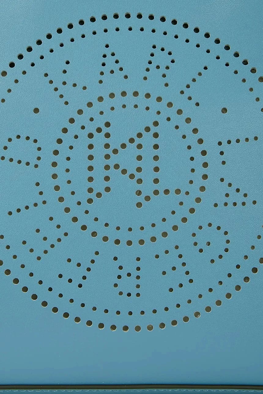 кожаная сумка K/CIRCLE синяя для женщин - фото 3