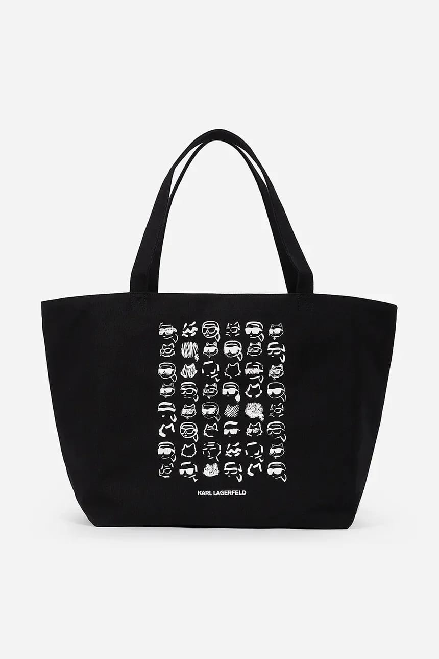 сумка IKON из хлопка черная для женщин