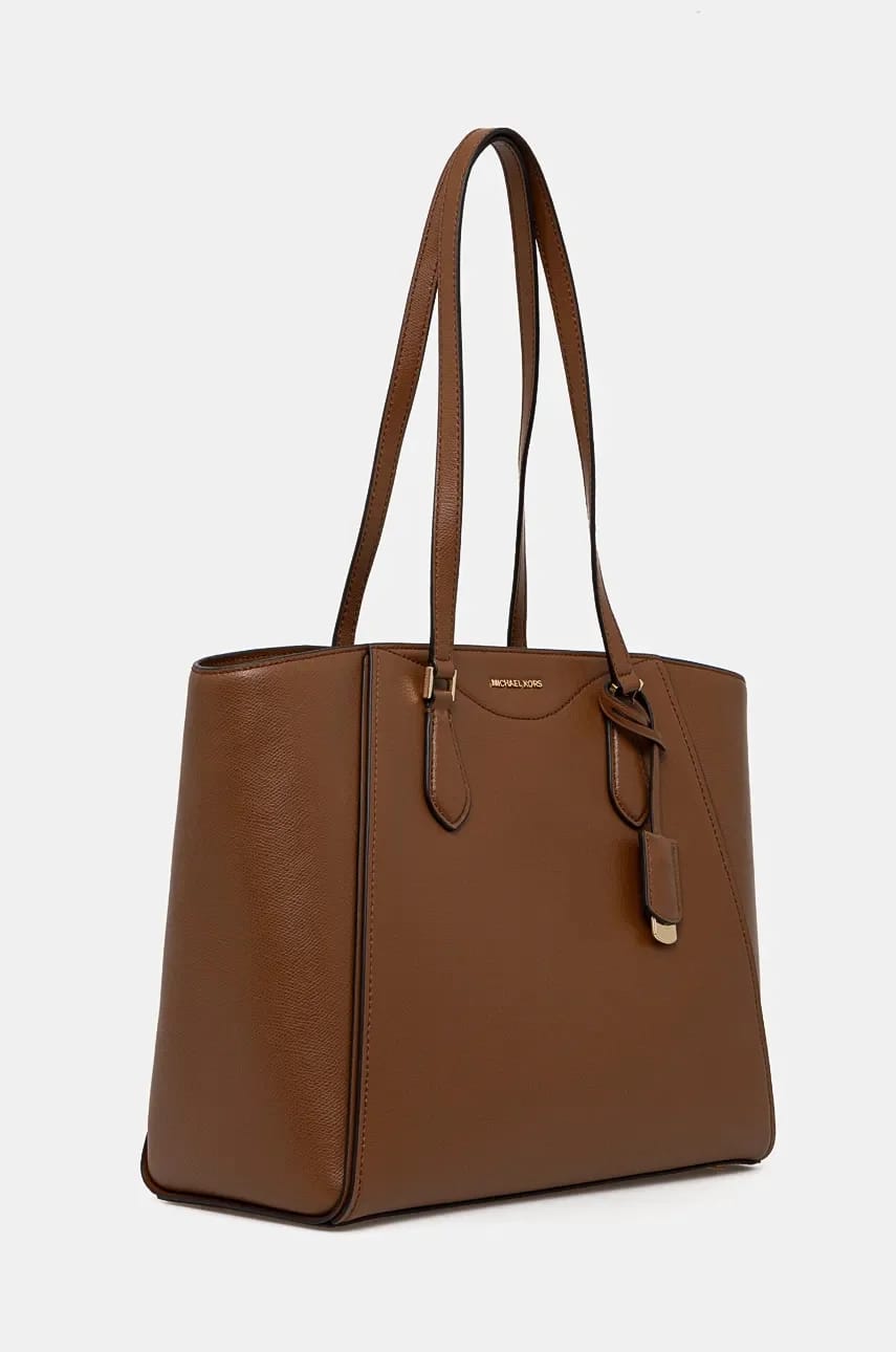 Кожаная сумочка коричневая для женщин - фото 2