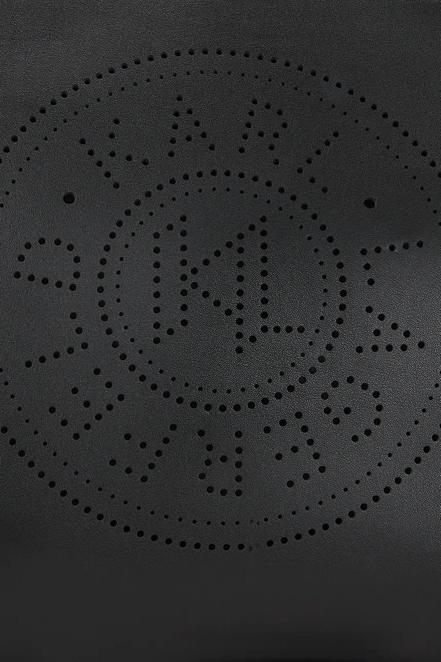 кожаная сумка K/CIRCLE черная для женщин - фото 4
