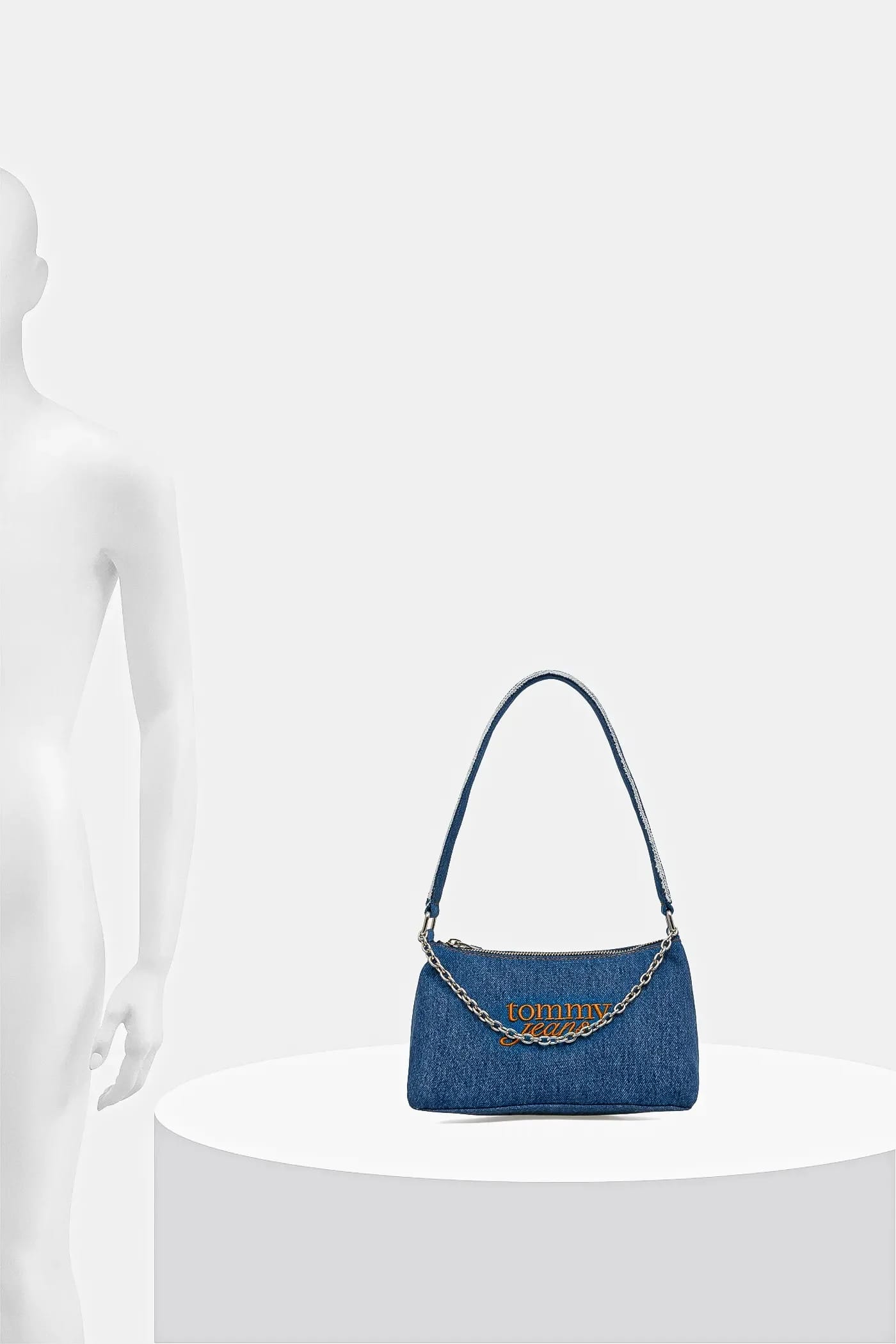 Джинсовая сумка синяя для женщин - фото 6