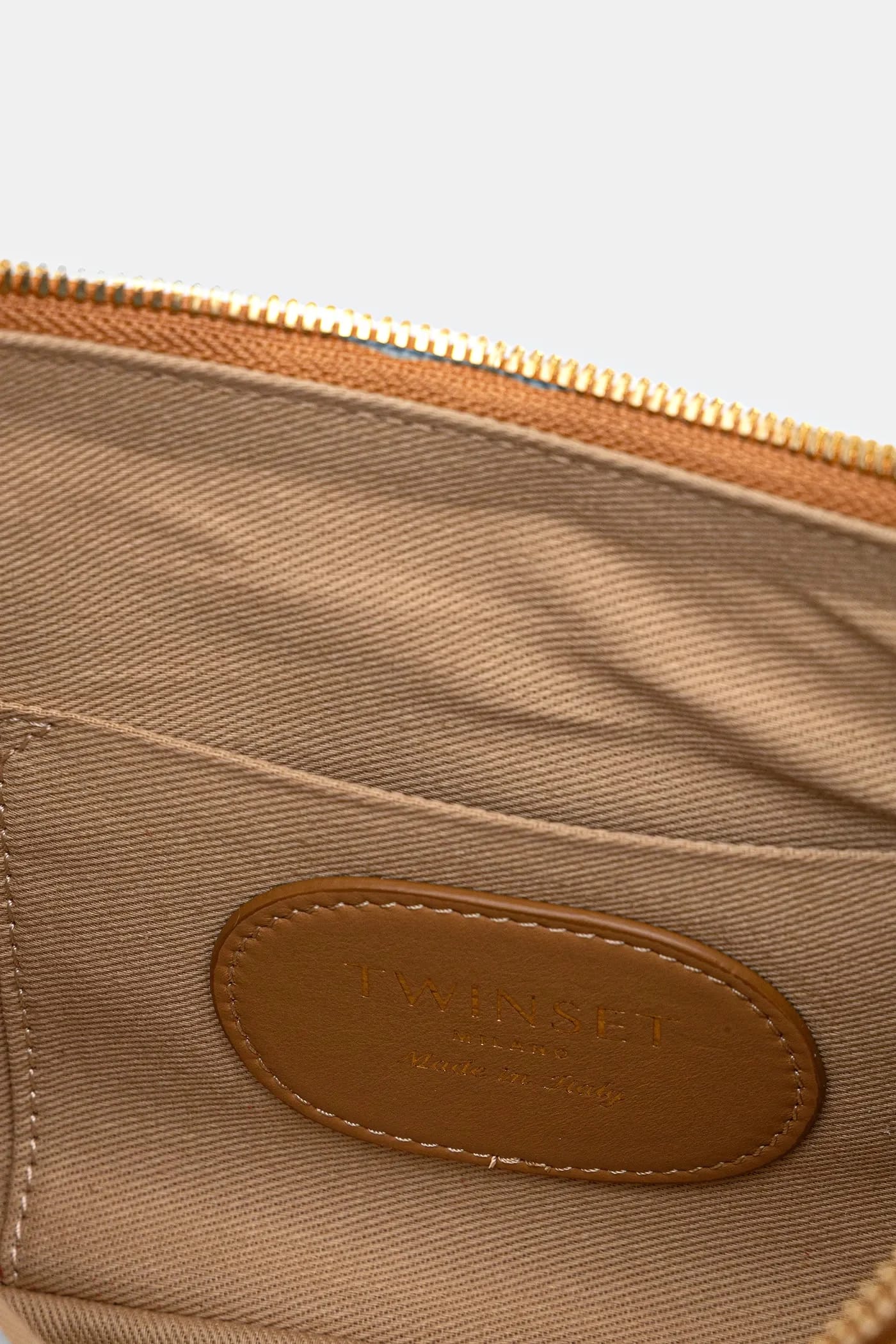 Кожаная сумочка коричневая для женщин - фото 5