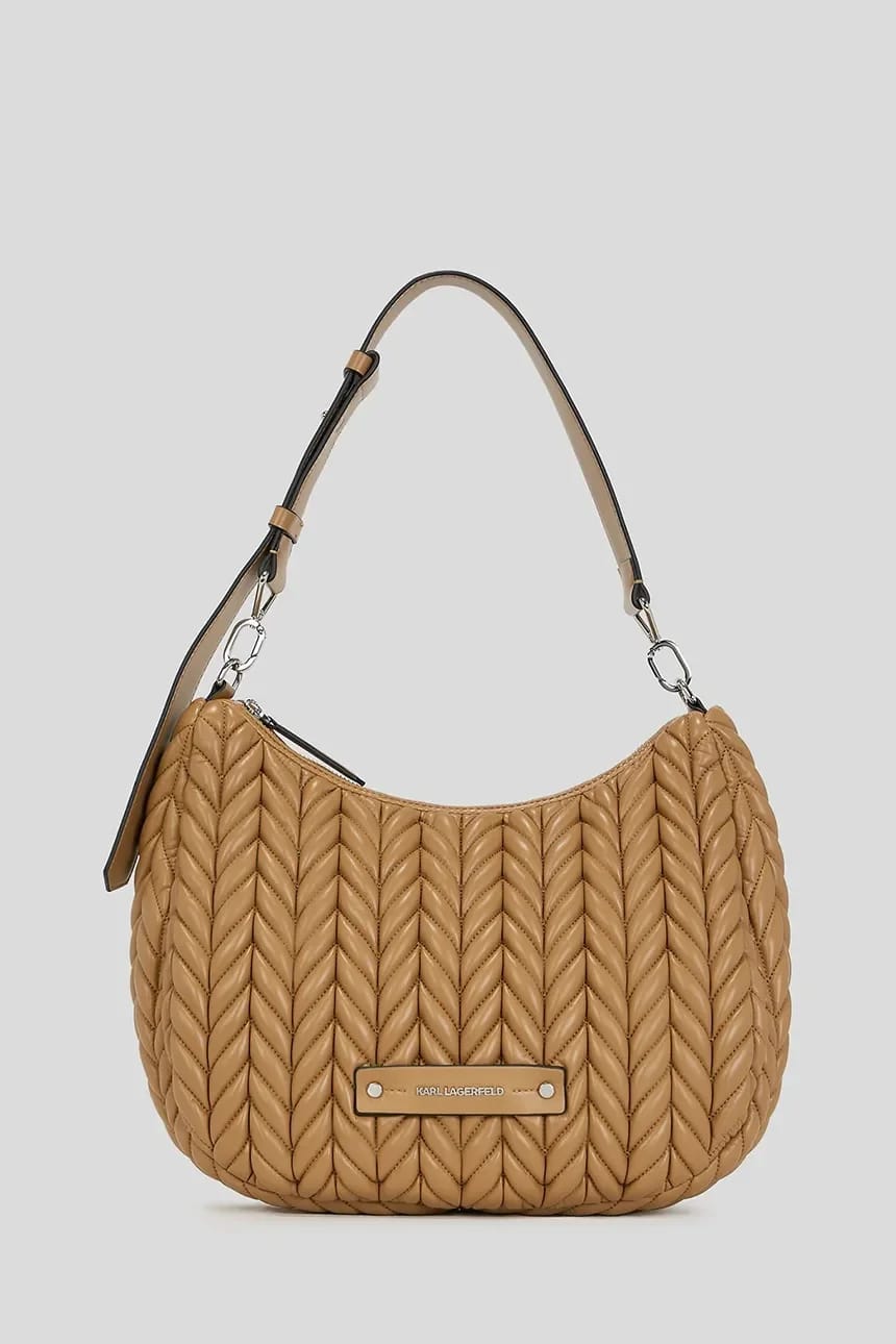сумка K/WEAVE коричневая для женщин