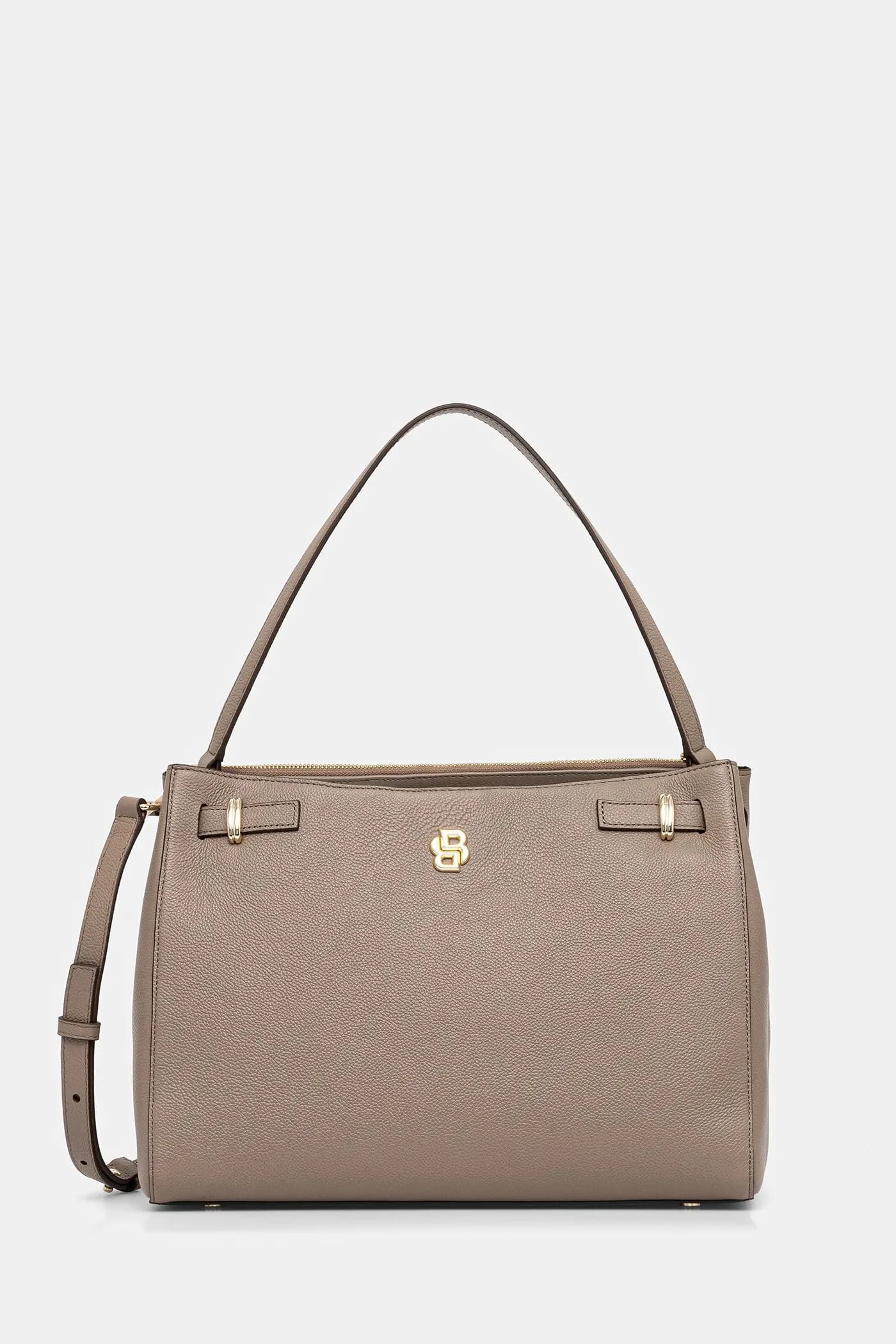 Кожаная сумка BOSS BEYOND Tote