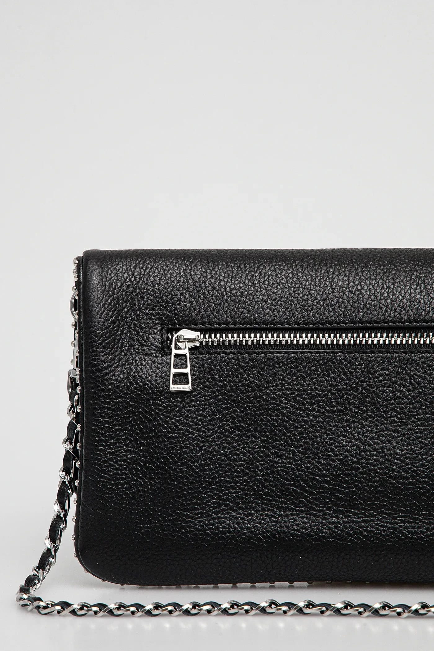 Кожаная сумка ROCK GRAINED LEATHER STUDS - фото 3