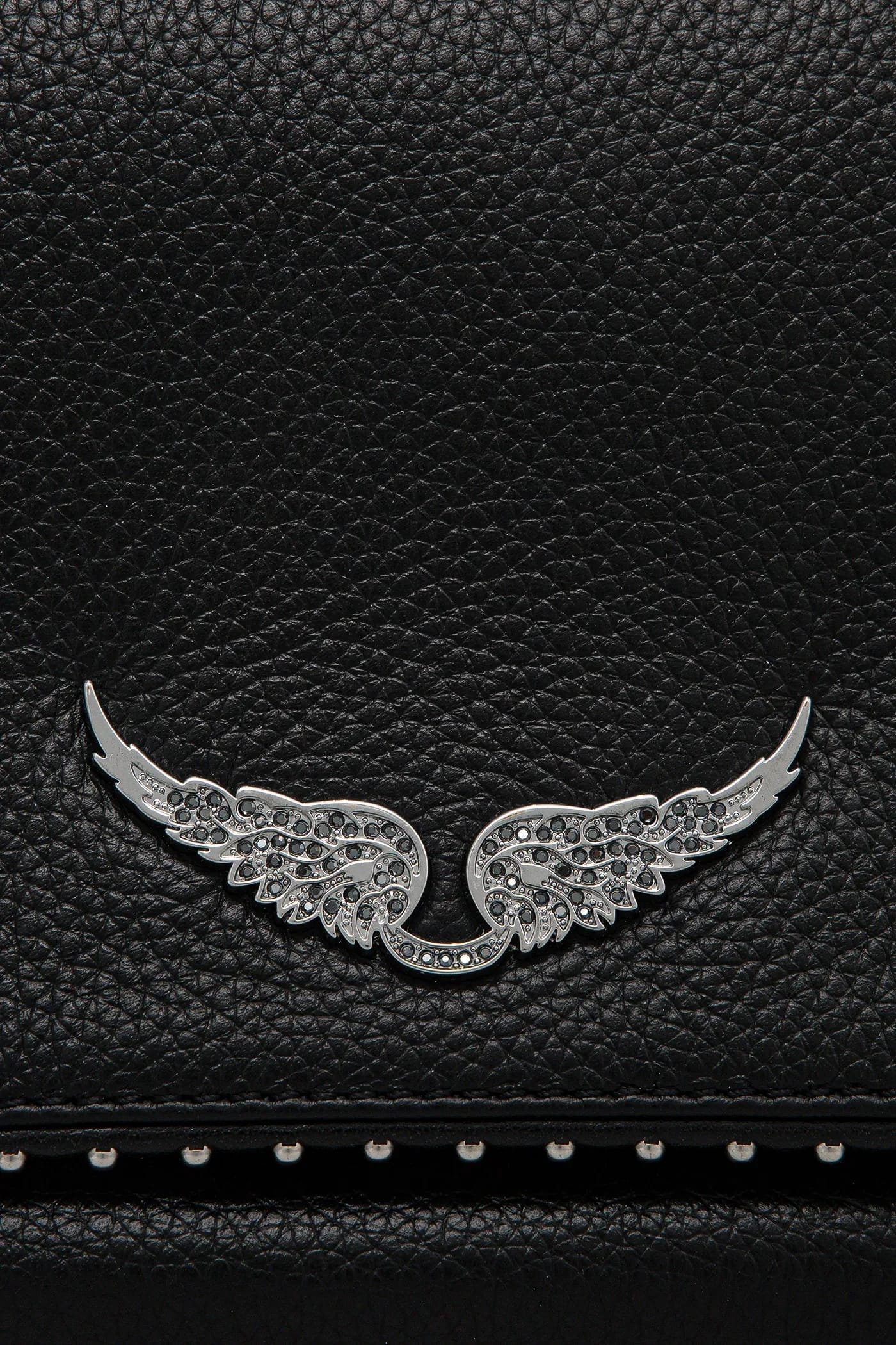 Кожаная сумка ROCK GRAINED LEATHER STUDS - фото 4