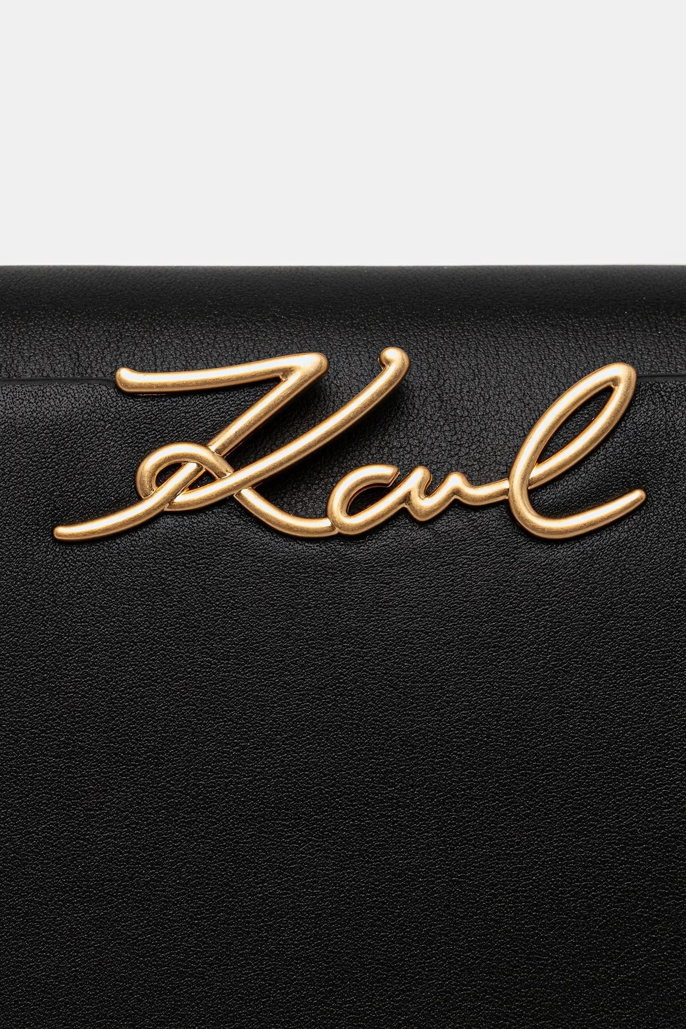 кожаная сумка K/SIGNATURE черная для женщин - фото 3