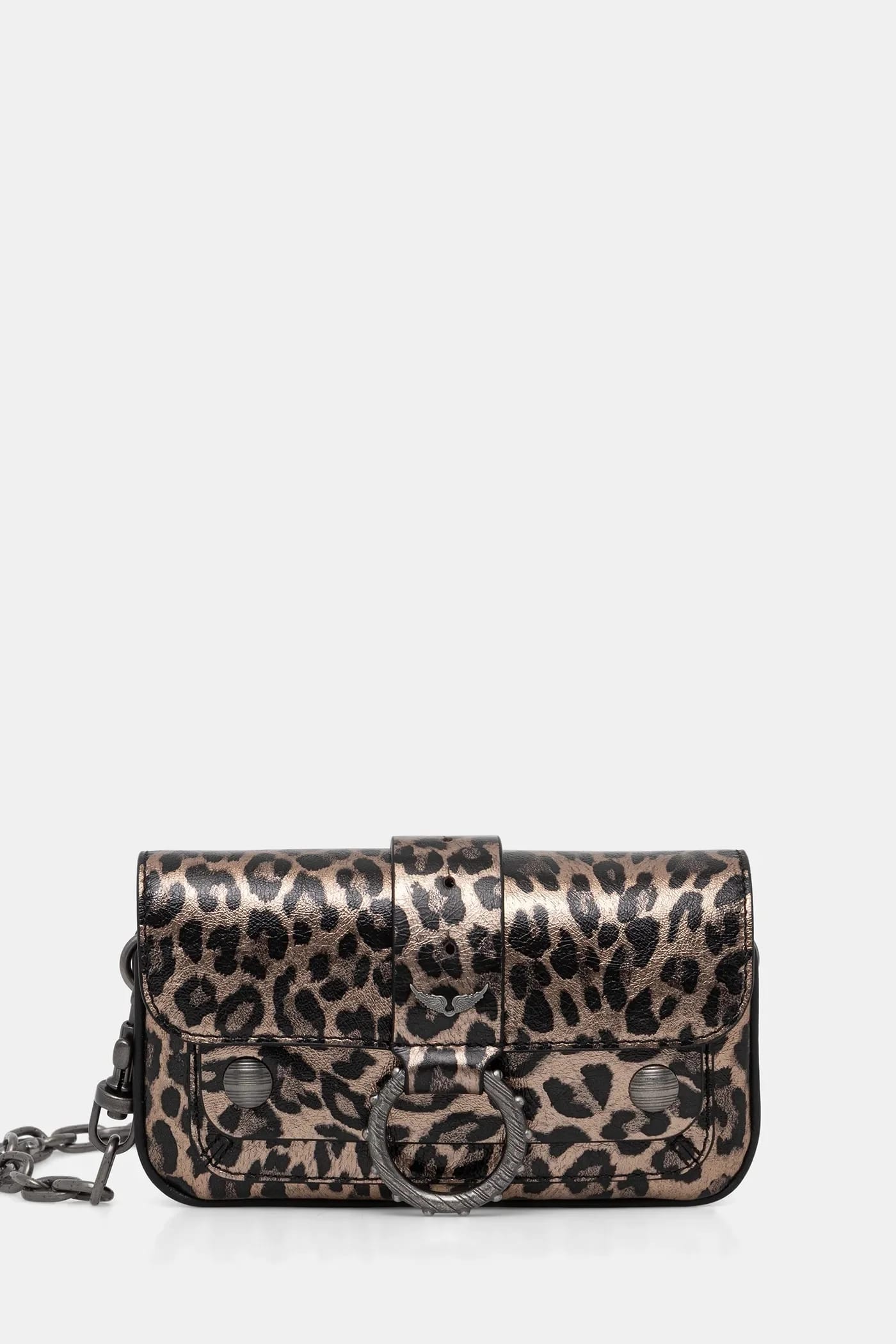 Кожаная сумка KATE WALLET METAL LEO