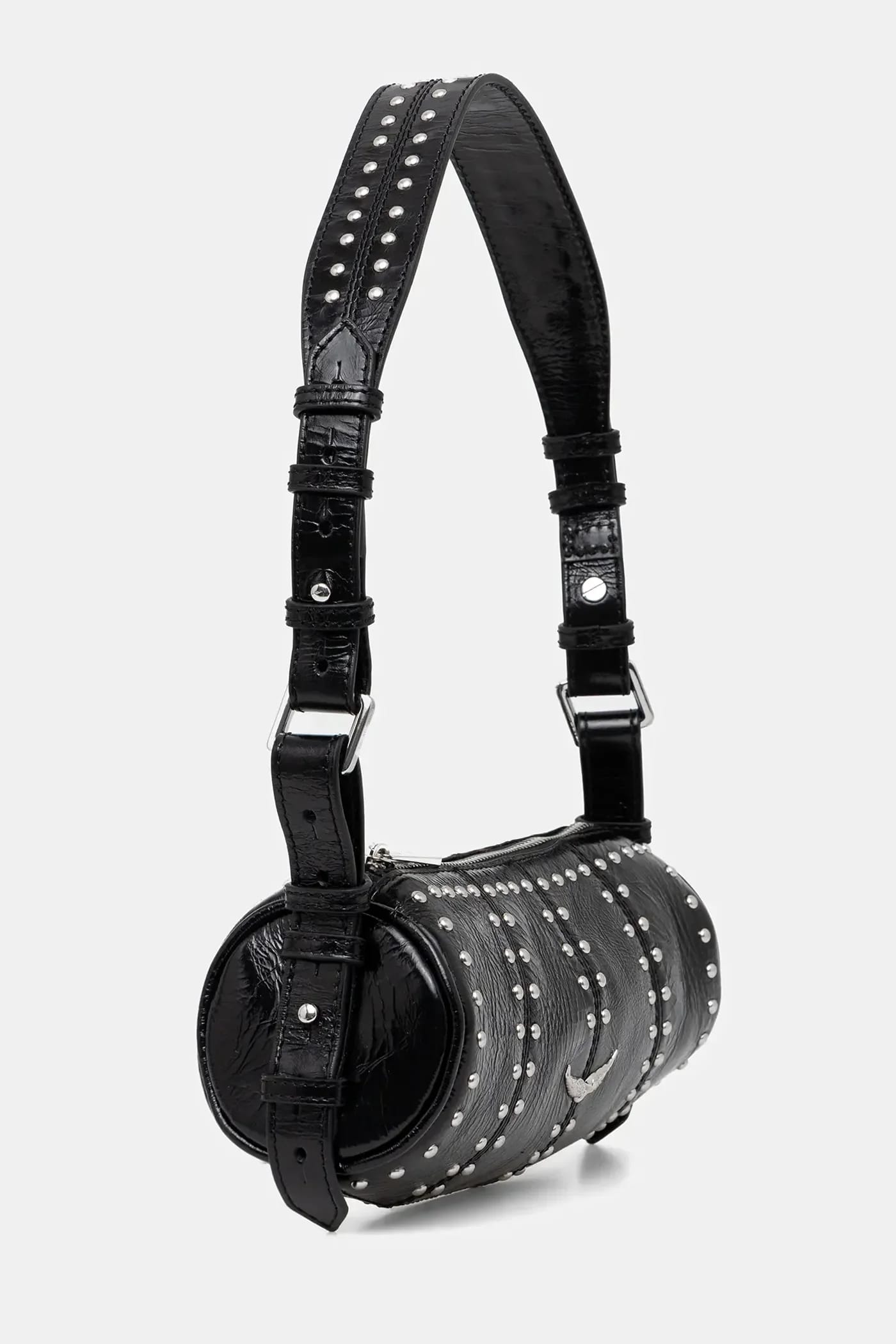 Кожаная сумка LE ROUDOUDOU STUDS - фото 2