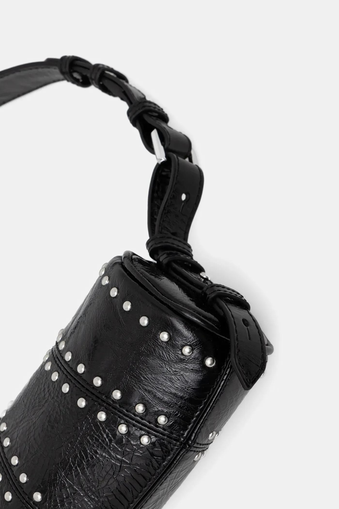 Кожаная сумка LE ROUDOUDOU STUDS - фото 3