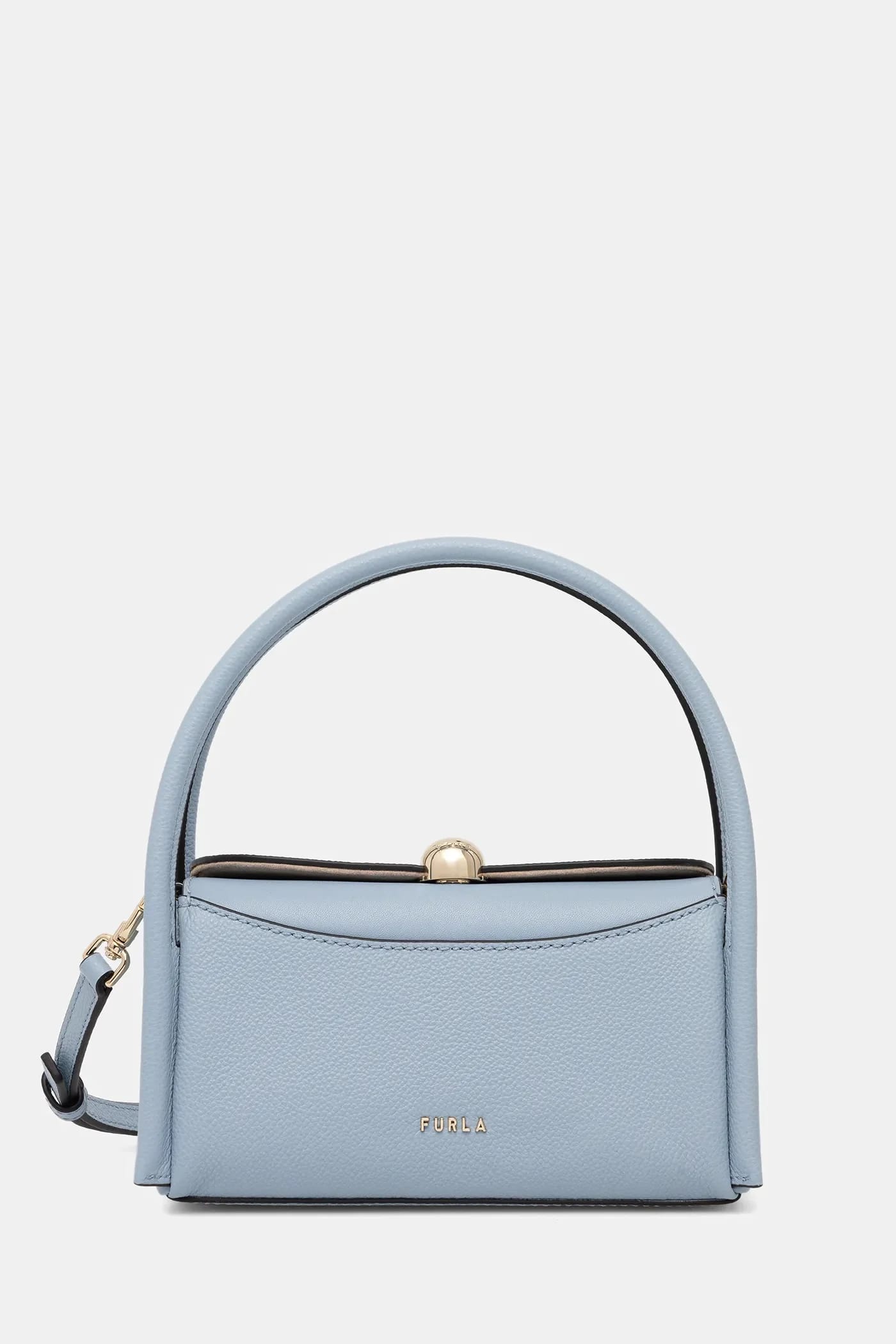 Кожаная сумка Nicole Mini Boston Bag синяя для женщин