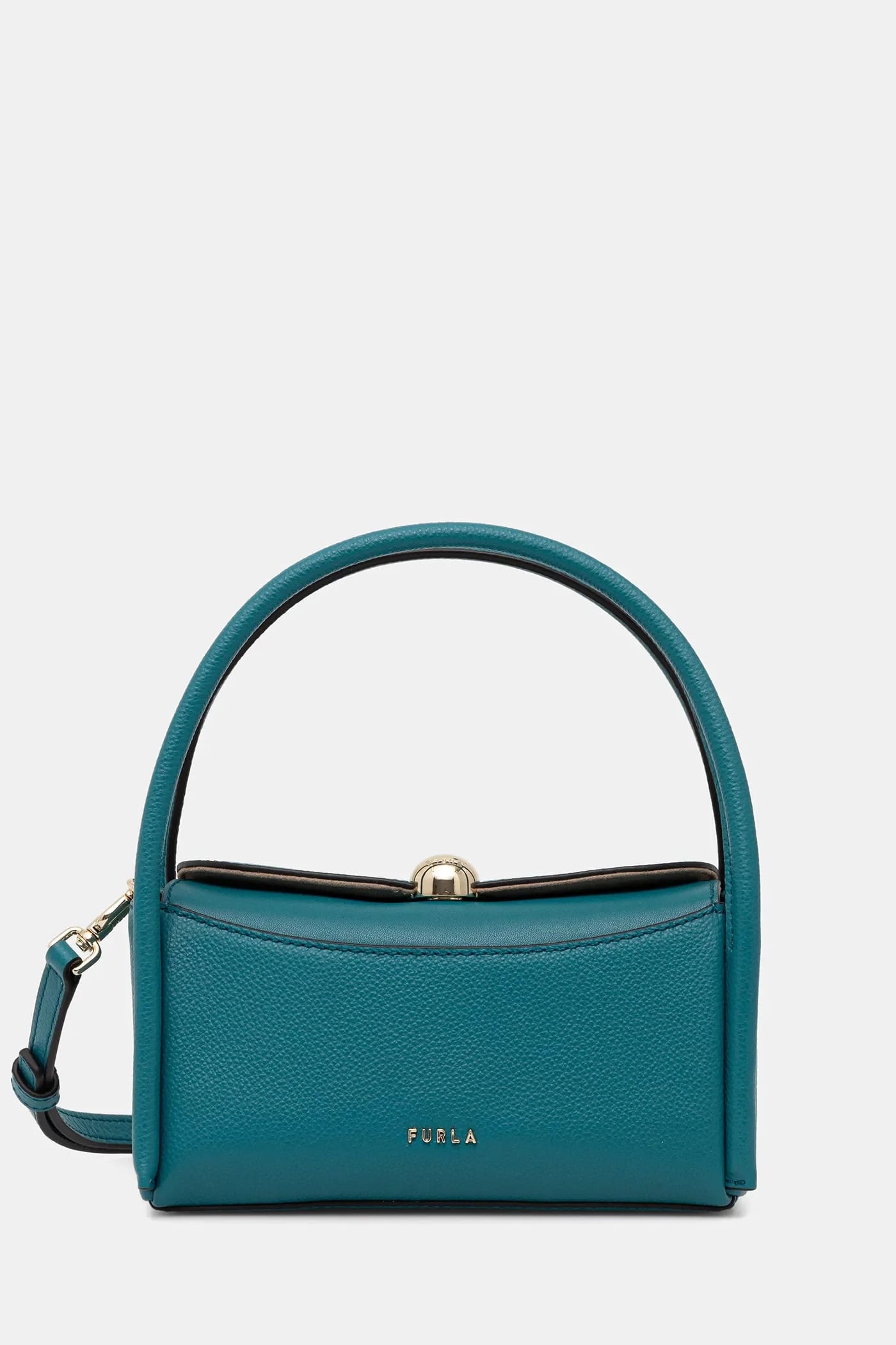 Кожаная сумка Nicole Mini Boston Bag бирюзовая для женщин