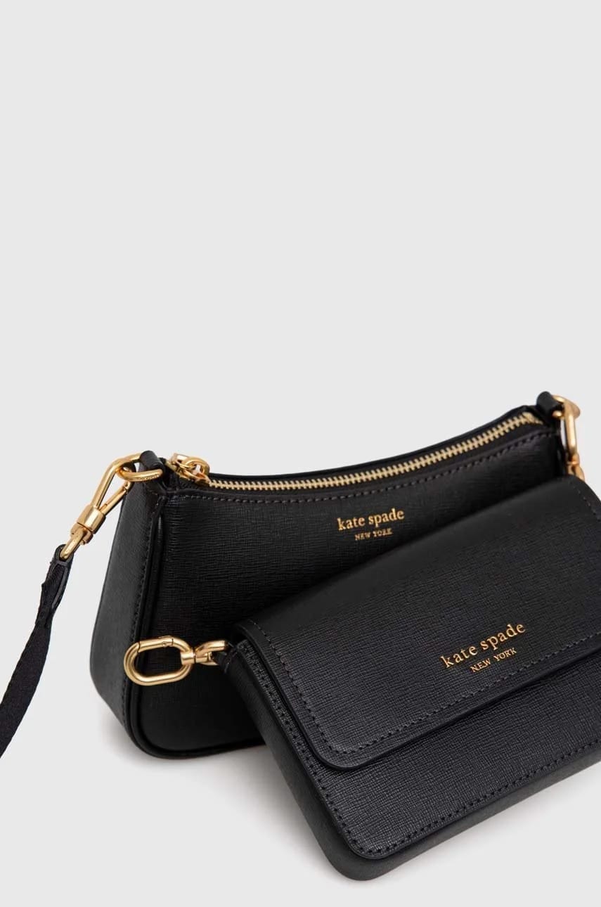 Кожаная сумочка черная для женщин - фото 4